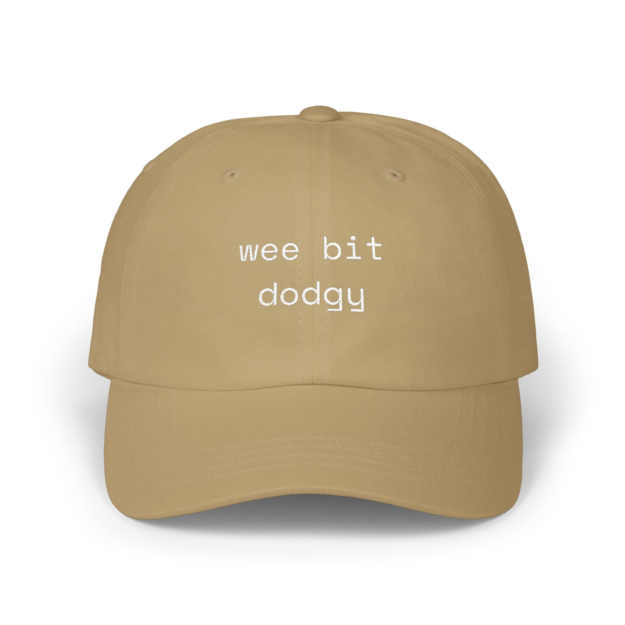 Wee Bit Dodgy Dad Cap — Funny Embroidered Cotton Baseball Hat - Mutantur Labs LLC