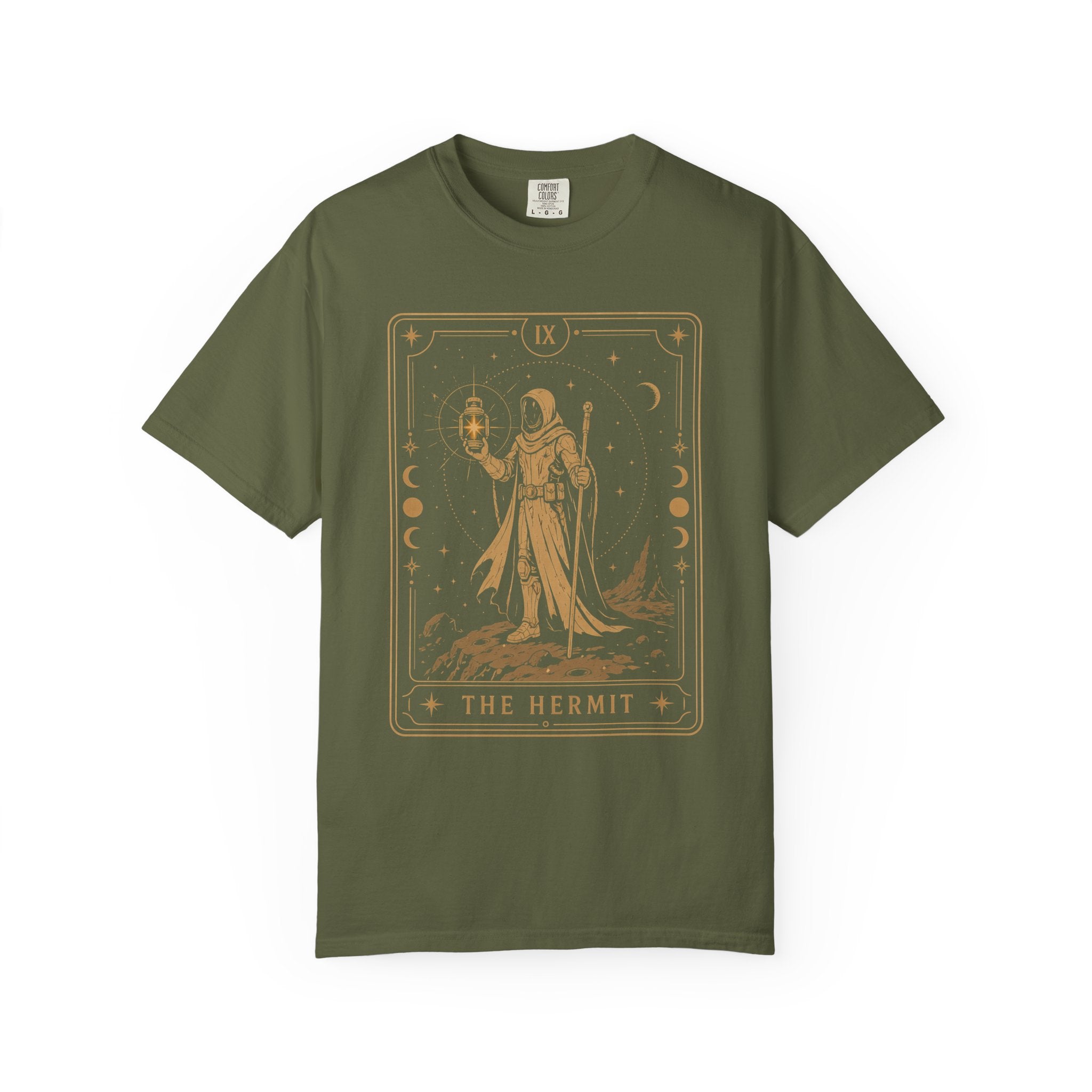 The Hermit Tarot T-Shirt | Comfort Colors Sci-Fi Tarot Graphic Tee