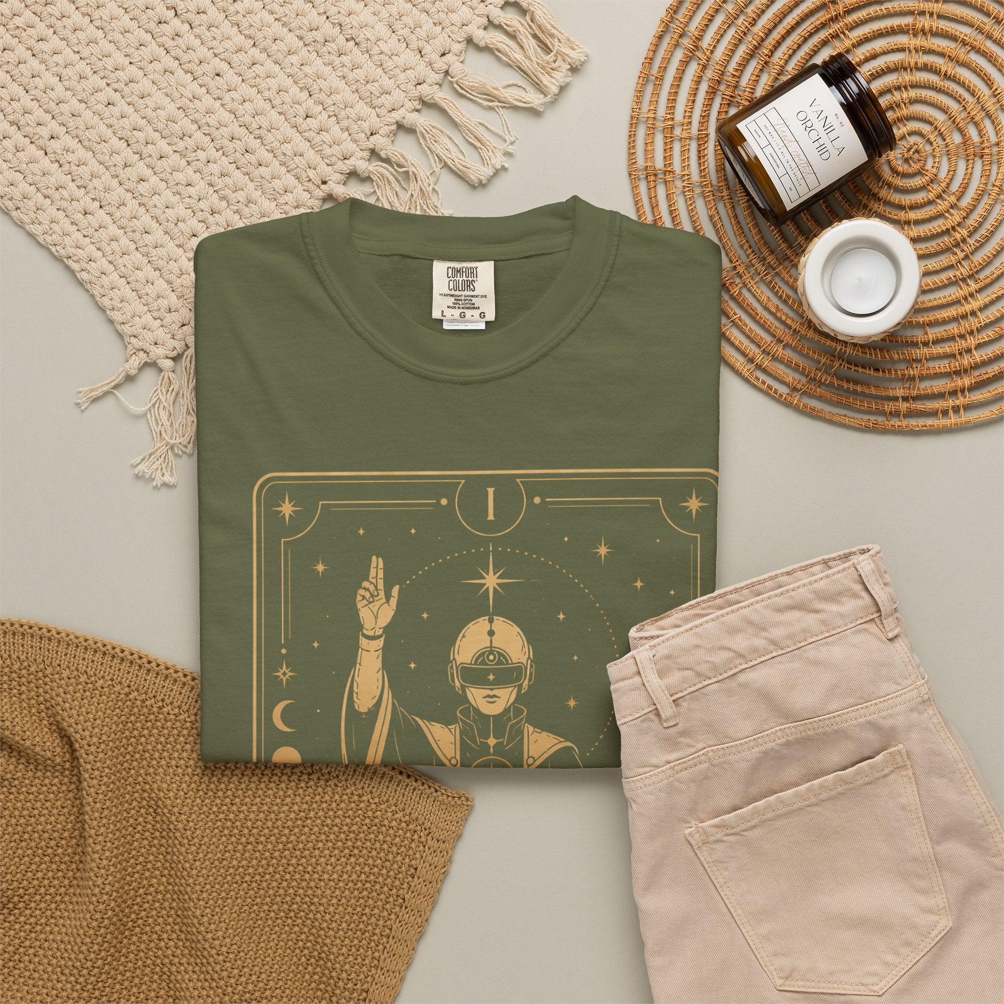 The Magician Tarot T-Shirt — Future Arcana Comfort Colors Graphic Tee