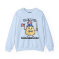 Vote Potato cartoon politician Crewneck Sweatshirt | Change From The Ground Up - Mutantur Labs LLC