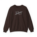 A brown sweatshirt with a stylized graphic off-set text that says TILT against  a white background