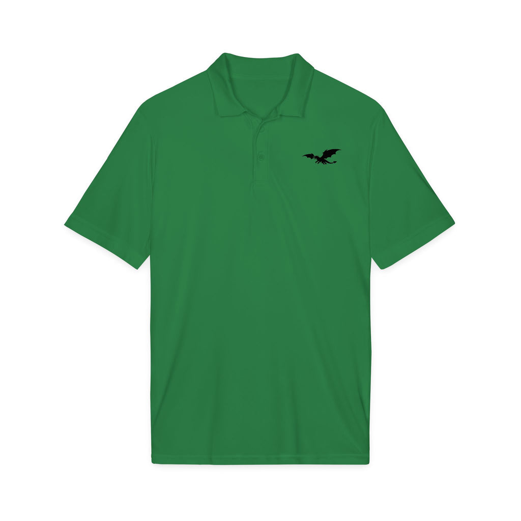 Dragon Icon Men’s Polo Shirt | Casual Fantasy Embroidered Polo - Mutantur Labs LLC