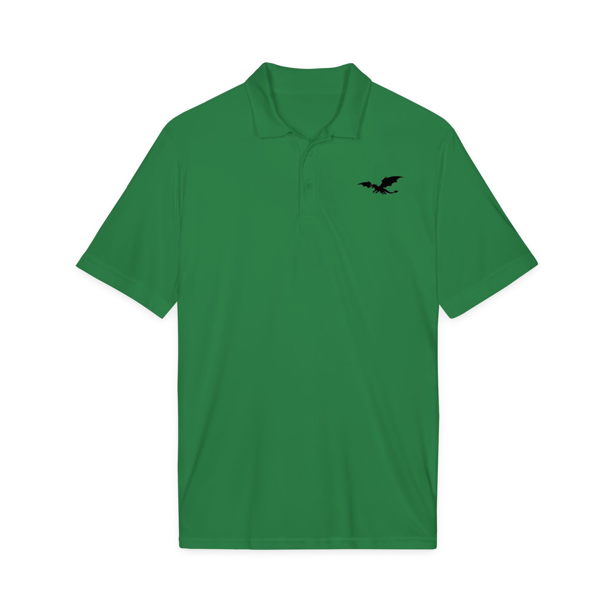 Dragon Icon Men’s Polo Shirt | Casual Fantasy Embroidered Polo - Mutantur Labs LLC