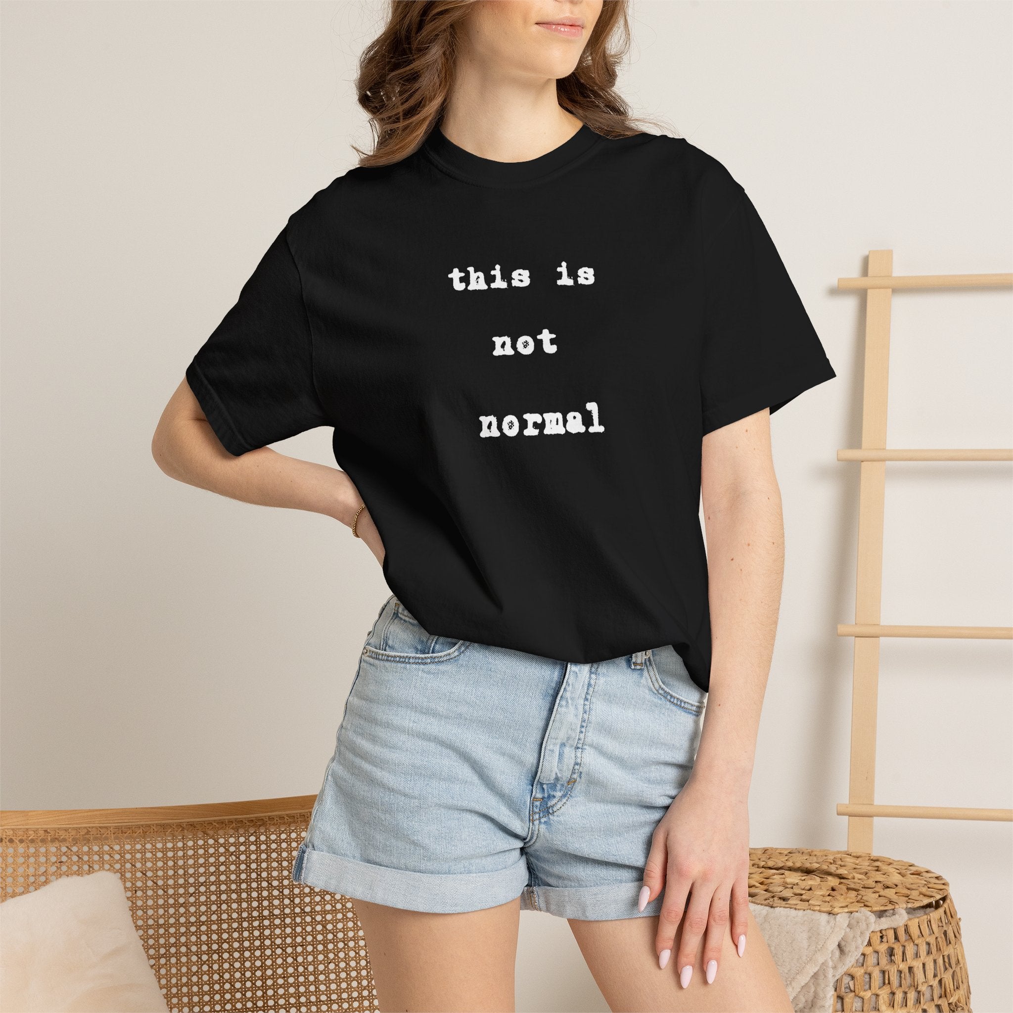 This is not normal Minimalist Statement Comfort Colors Tee - Mutantur Labs LLC