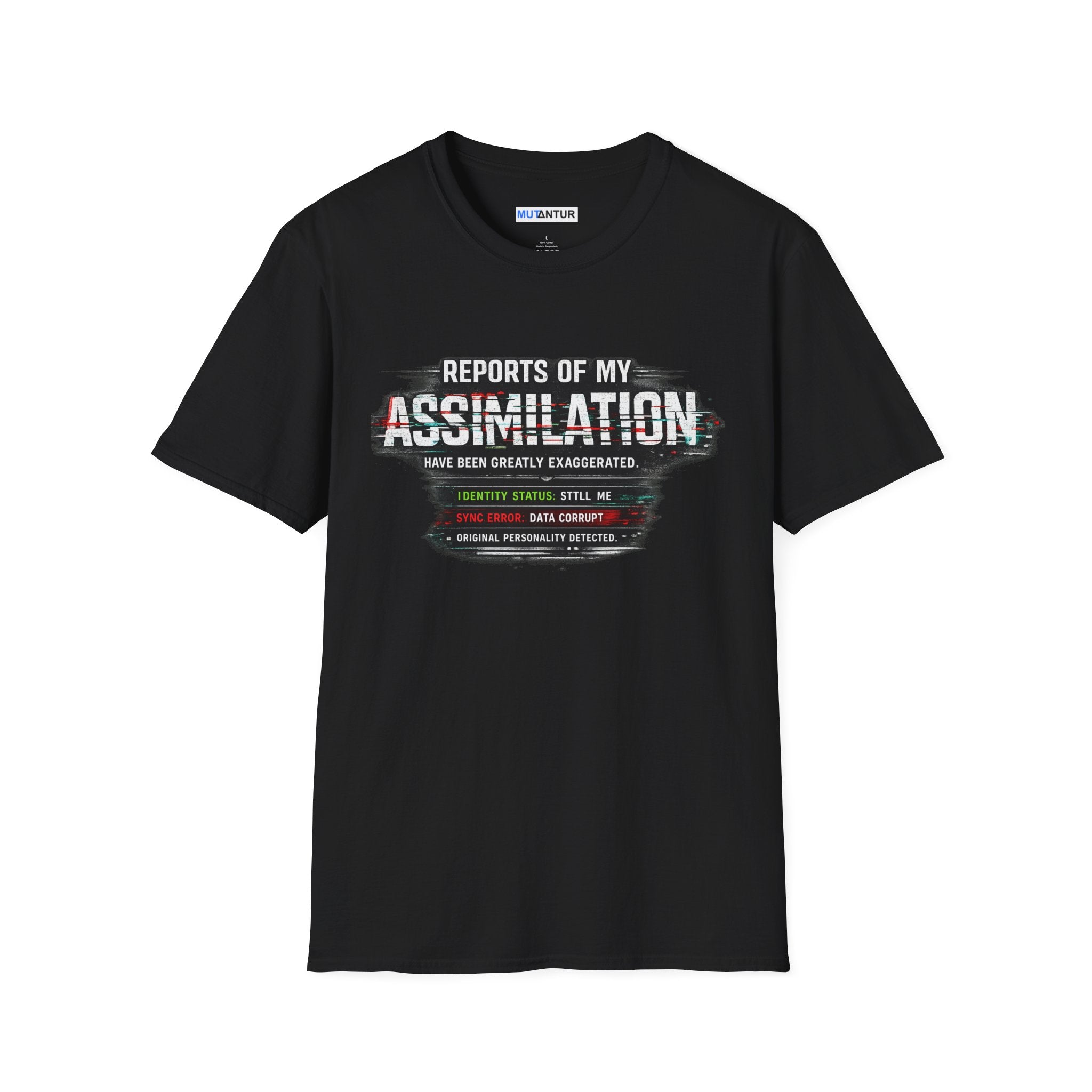 Reports of My Assimilation T-Shirt — Funny Sci-Fi Glitch Graphic Tee