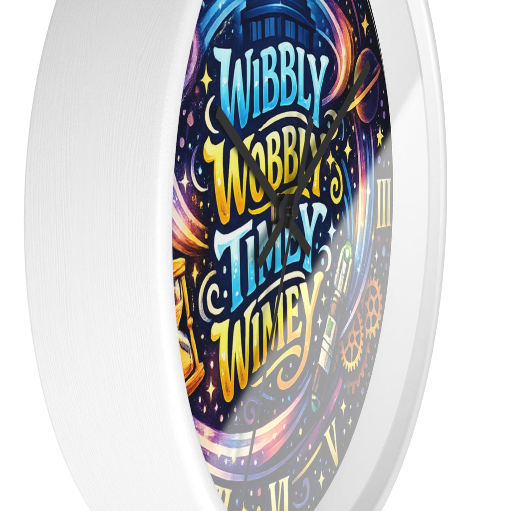 Wibbly Wobbly Timey Wimey Wall Clock — Doctor Who Inspired Galaxy Clock - Mutantur Labs LLC