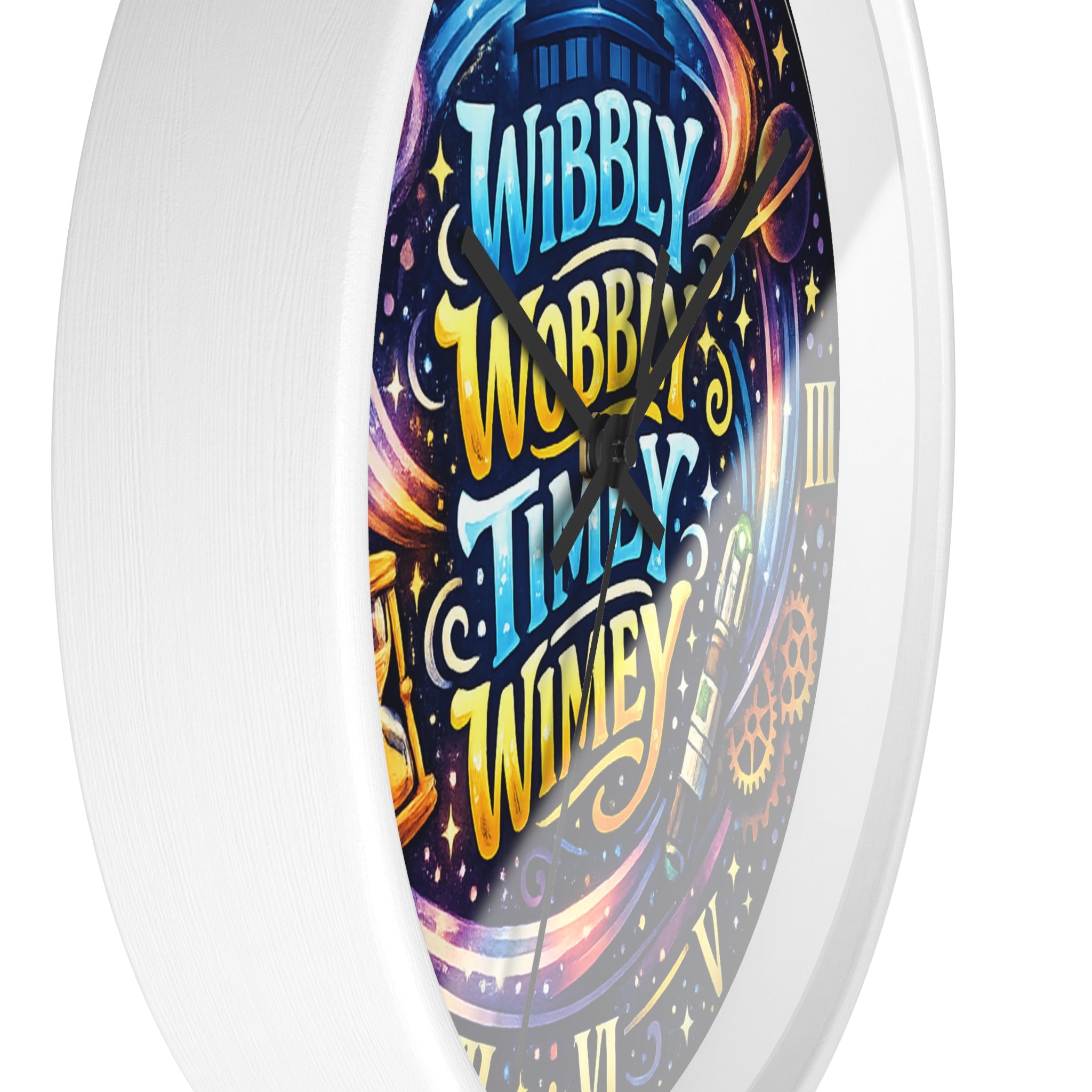 Wibbly Wobbly Timey Wimey Wall Clock — Doctor Who Inspired Galaxy Clock - Mutantur Labs LLC