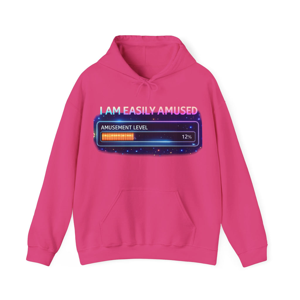 I Am Easily Amused Level Meter Hoodie | Funny Gamer Sweatshirt - Mutantur Labs LLC