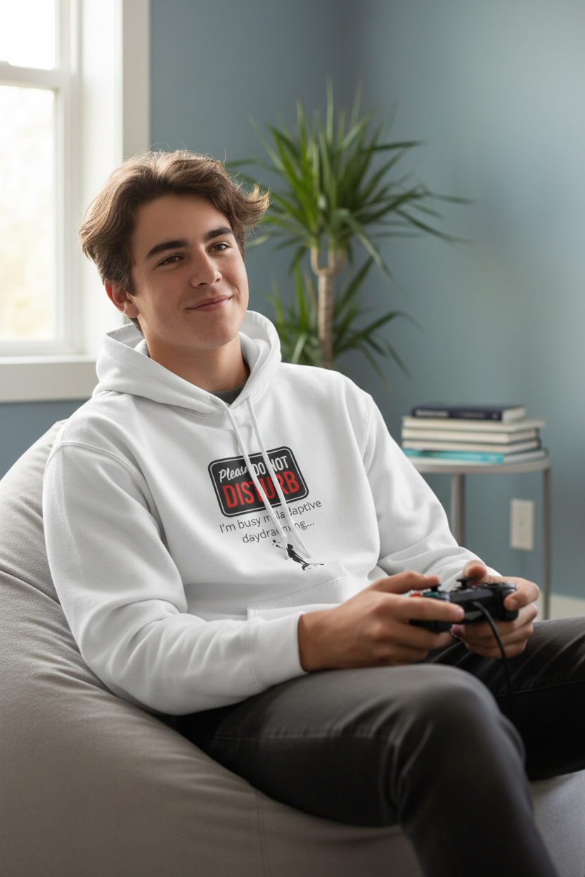 Do Not Disturb I'm Busy Maladaptive Daydreaming fleece hoodie