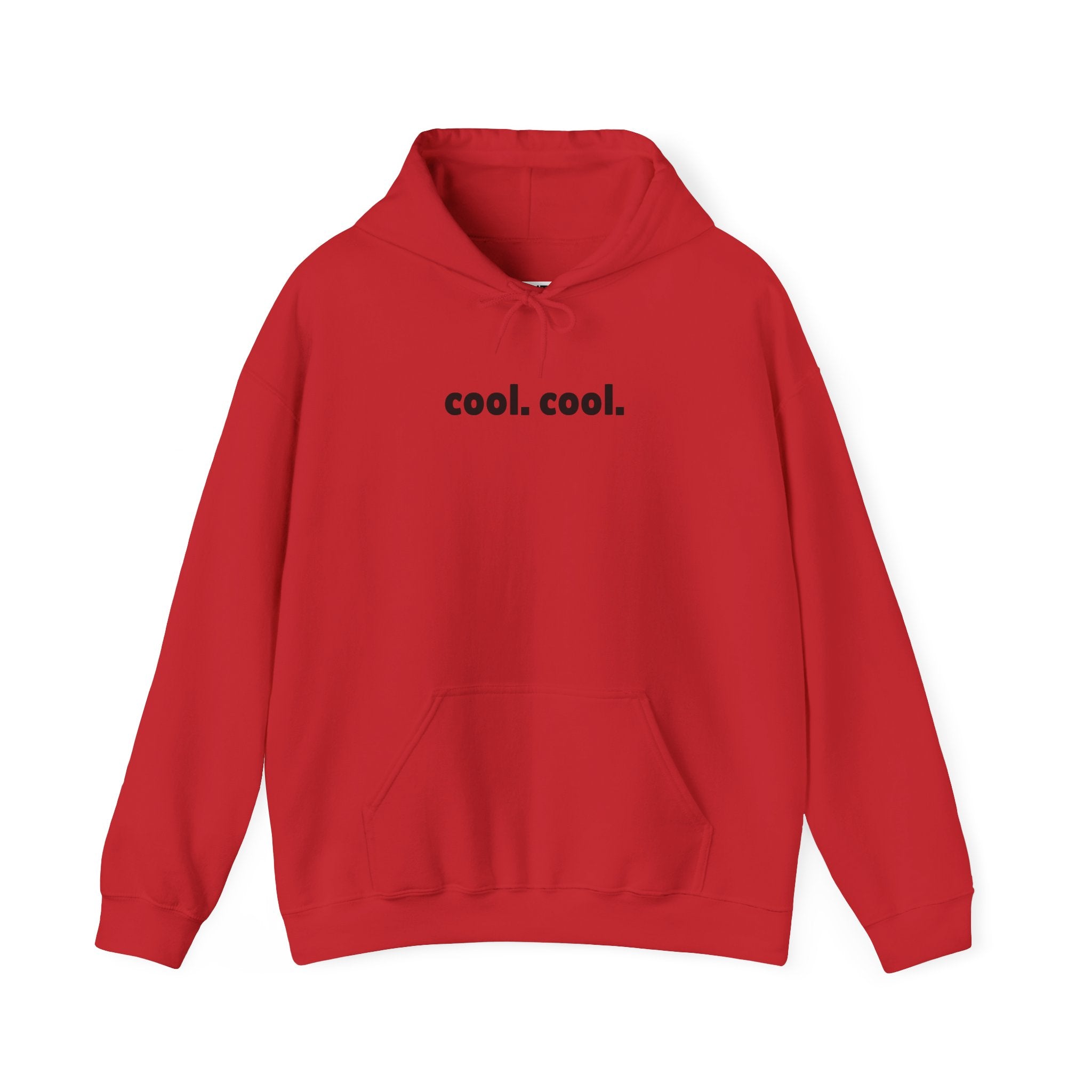 cool. cool. Hoodie | Minimal Text Graphic Pullover - Mutantur Labs LLC