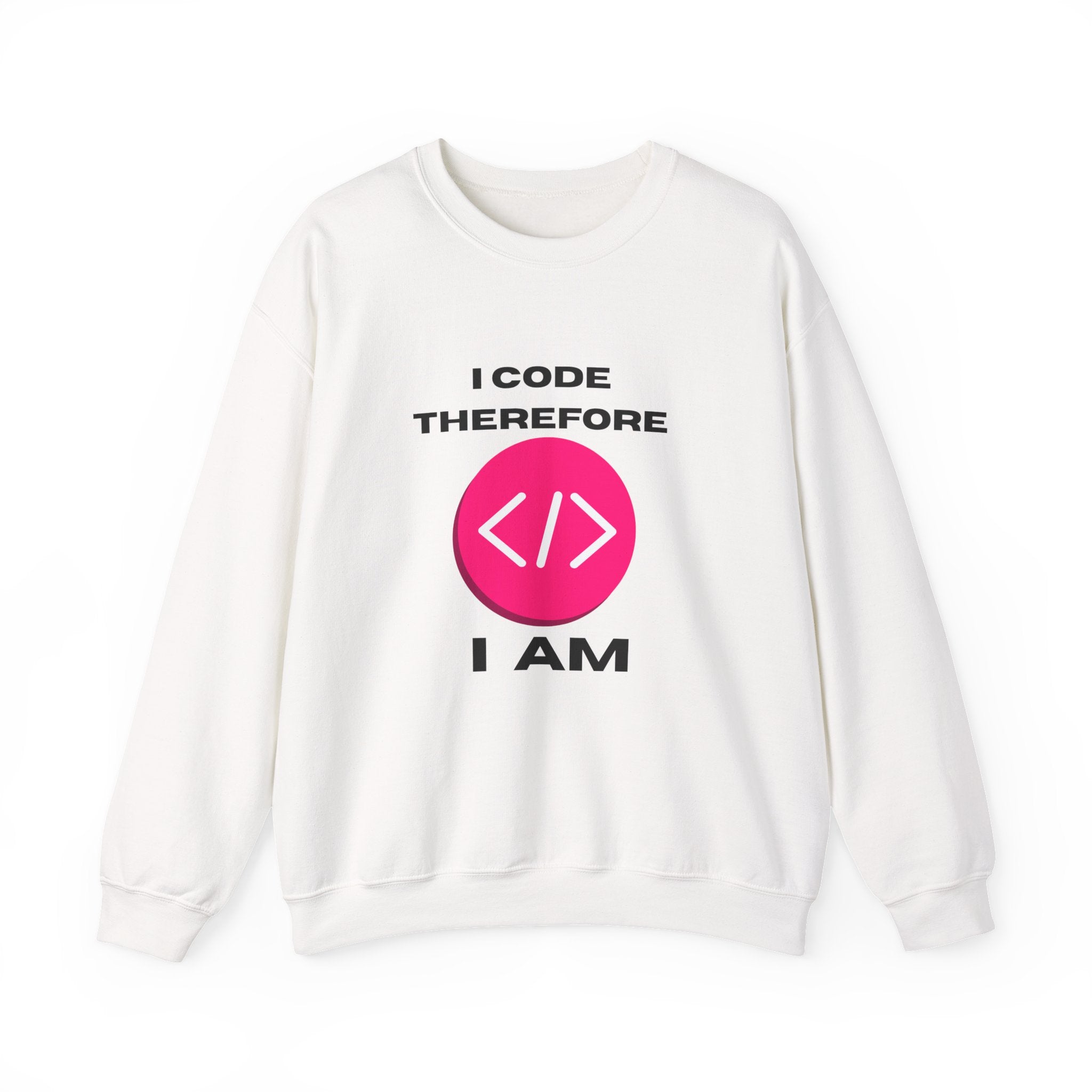 I Code Therefore I Am Sweatshirt | Funny Coding Crewneck - Mutantur Labs LLC