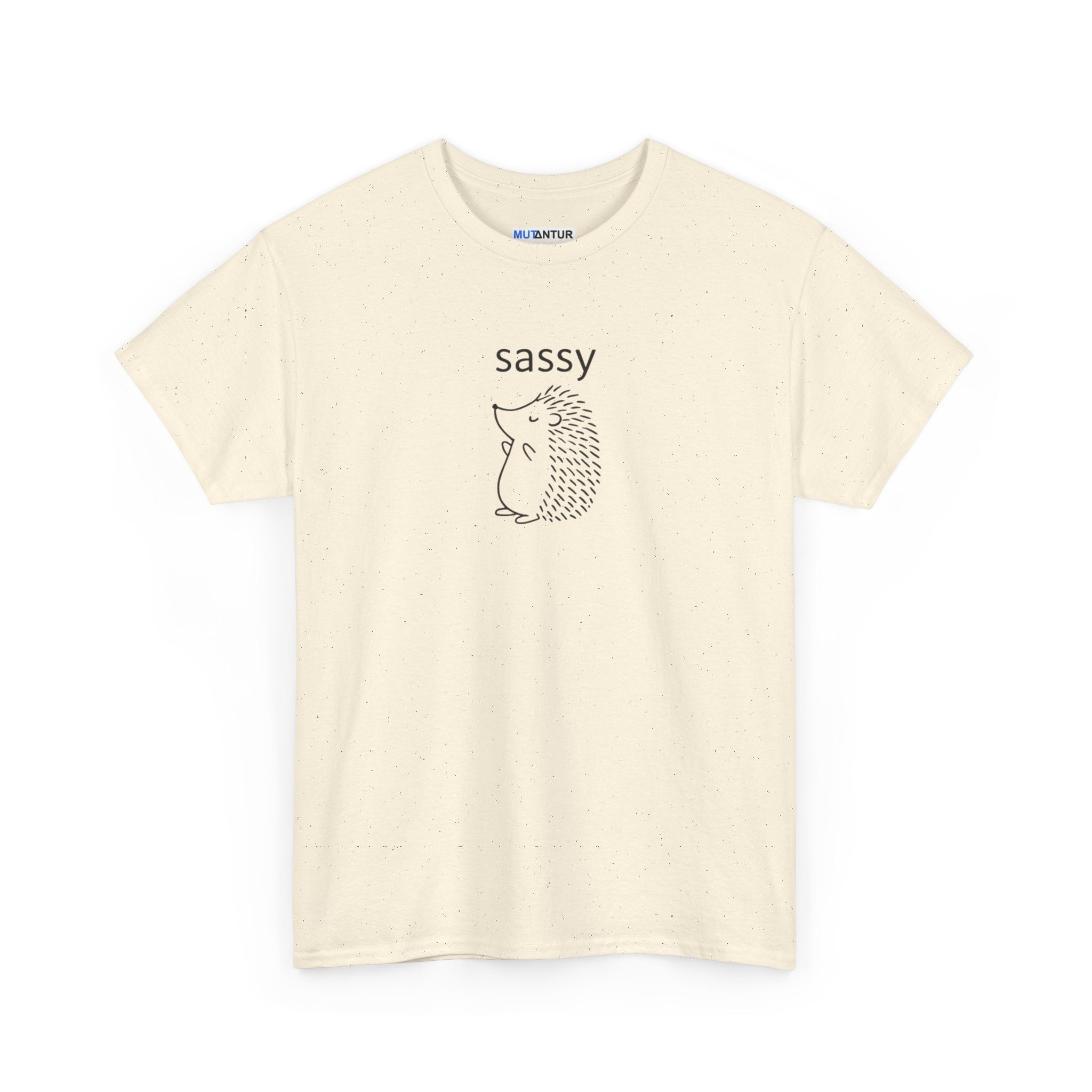 Sassy hedgehog Tee — Minimal Cute Graphic T-Shirt - Mutantur Labs LLC