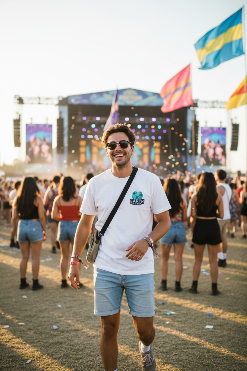 'Earth Crew' Embroidered Earth Comfort Colors Graphic Tee - Mutantur Labs LLC
