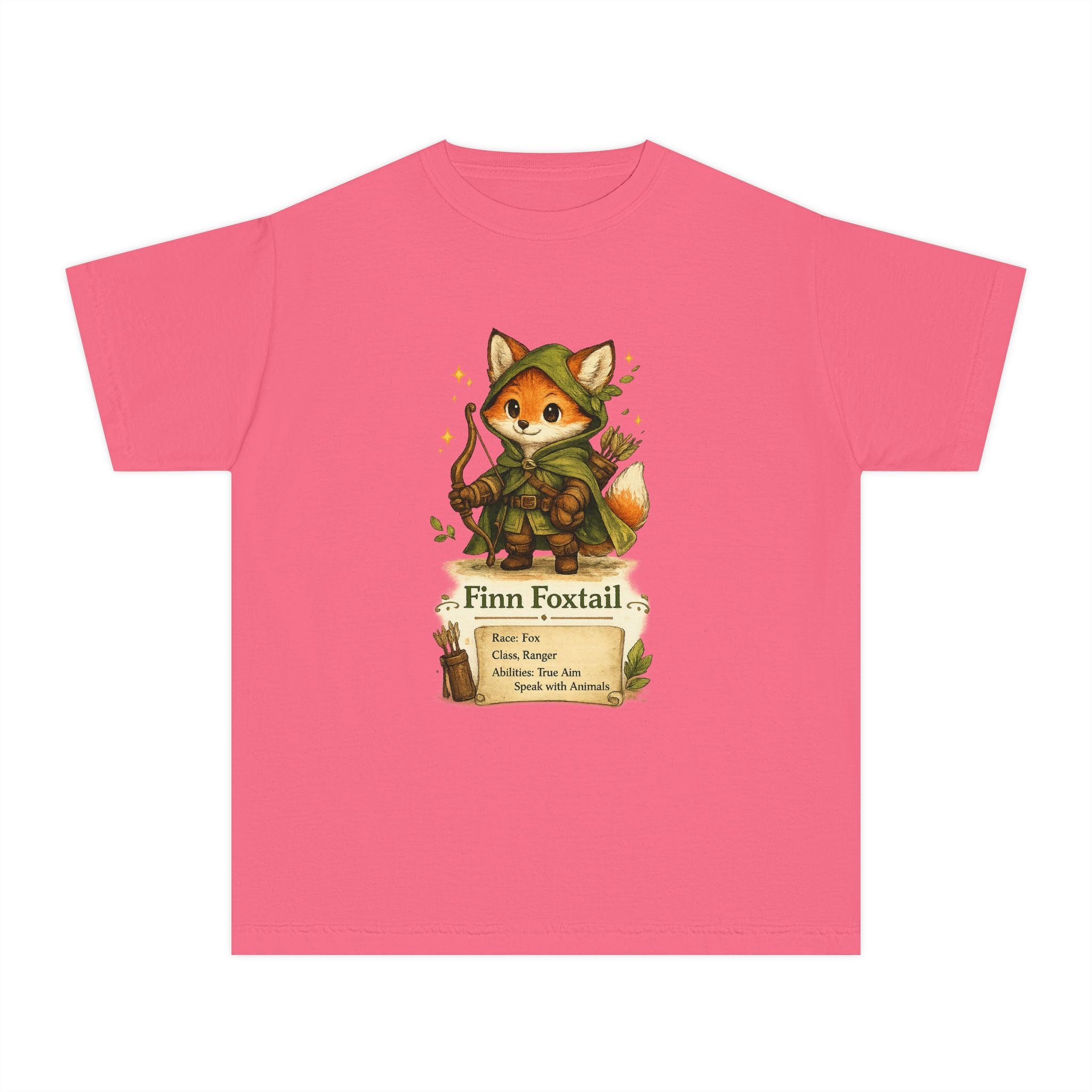 Finn Foxtail Kids Fox Ranger T-Shirt — Cute Fantasy Character Tee
