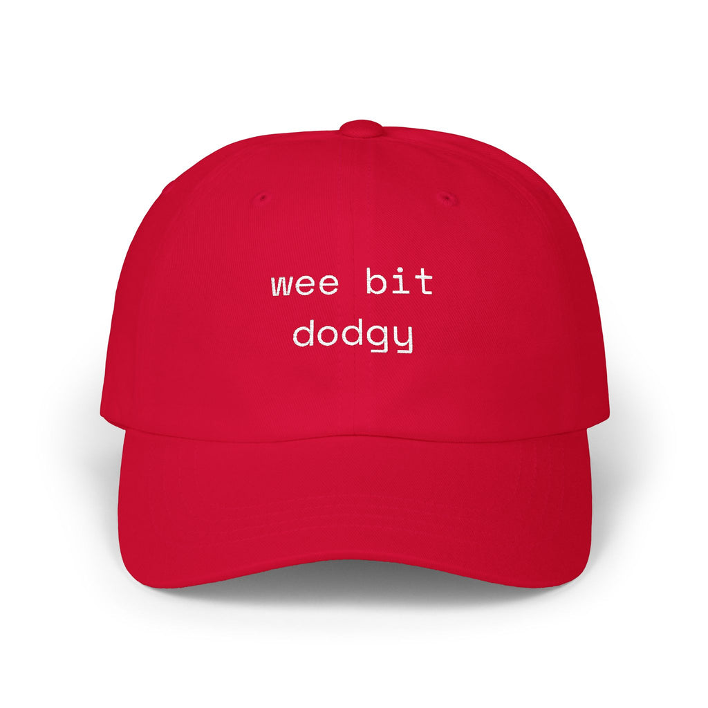 Wee Bit Dodgy Dad Cap — Funny Embroidered Cotton Baseball Hat - Mutantur Labs LLC