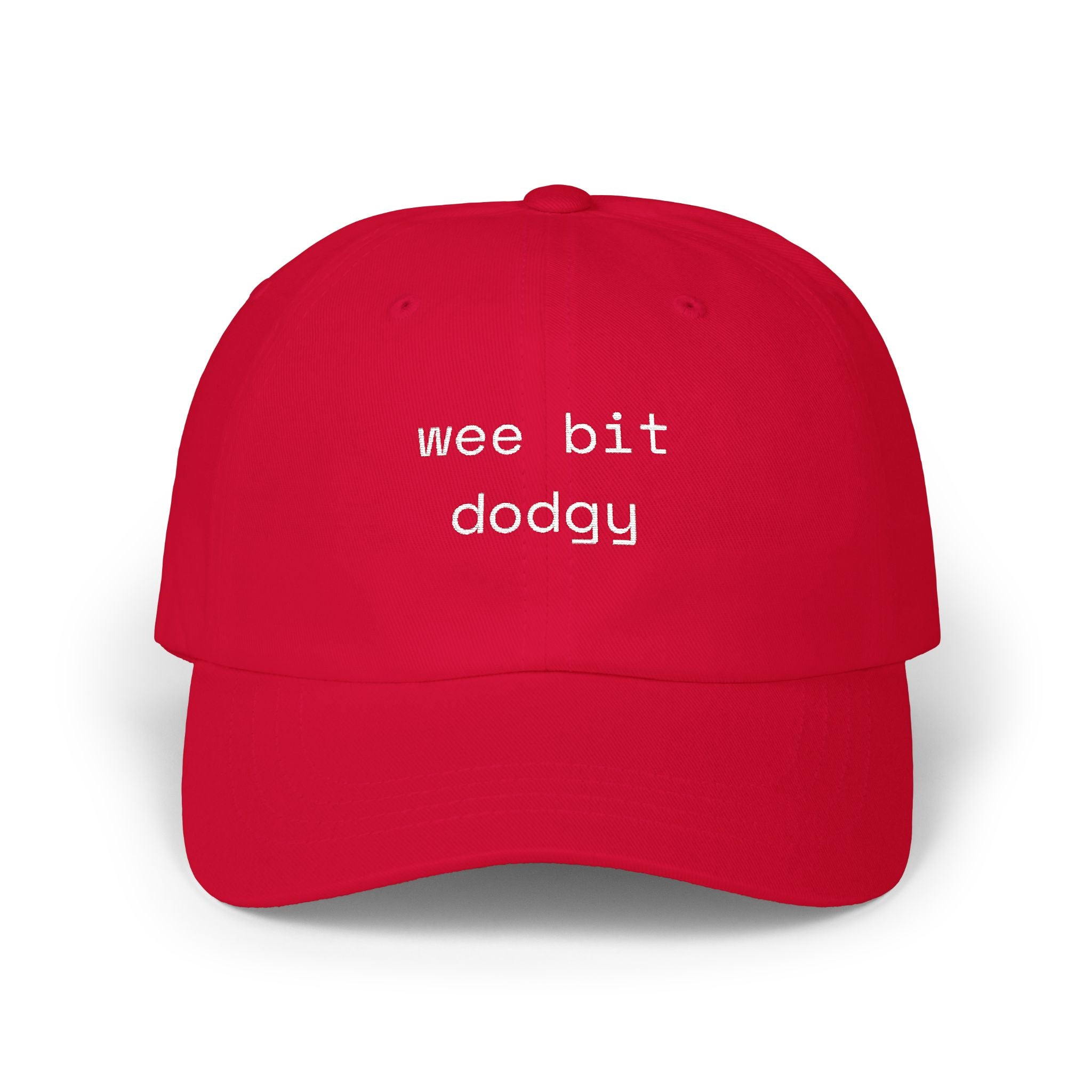 Wee Bit Dodgy Dad Cap — Funny Embroidered Cotton Baseball Hat - Mutantur Labs LLC