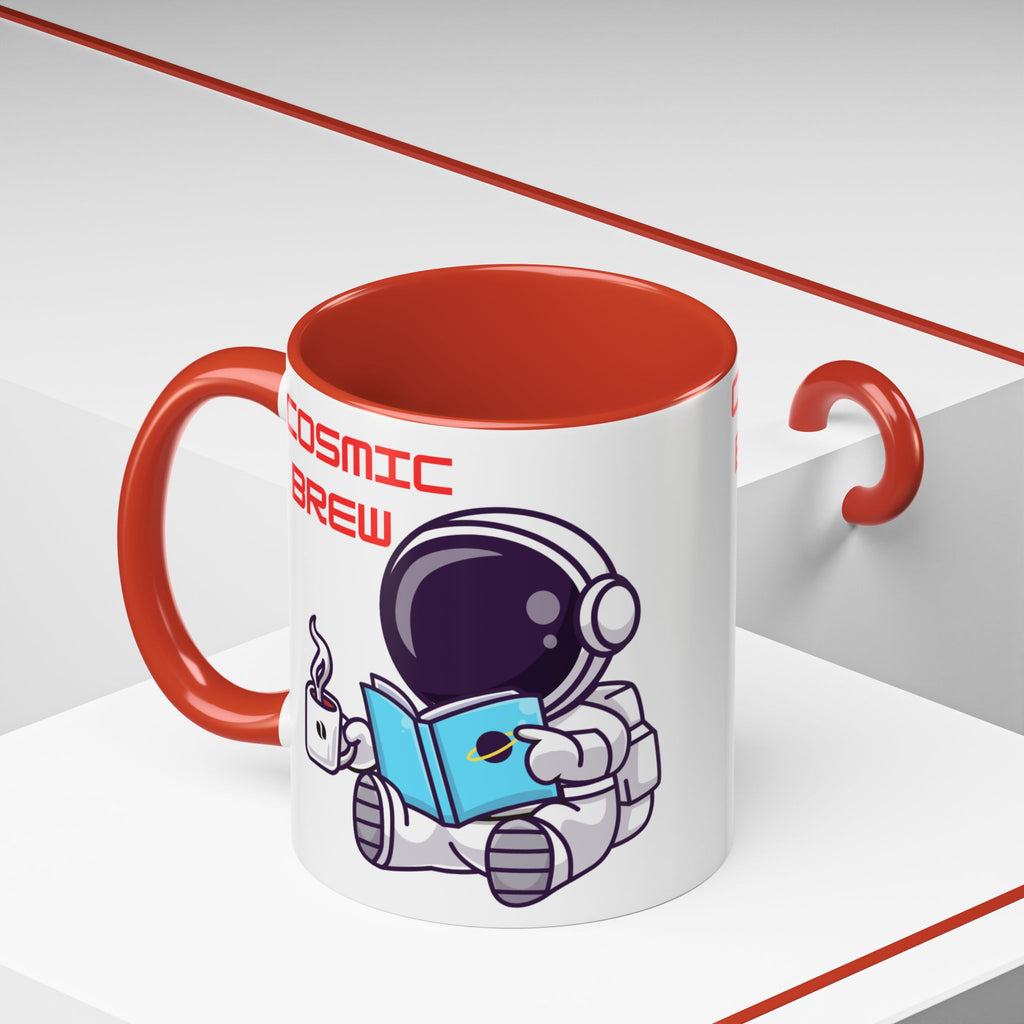 Cosmic Brew Astronaut Coffee Mug — Accent Ceramic Mug for Space Lovers - Mutantur Labs LLC