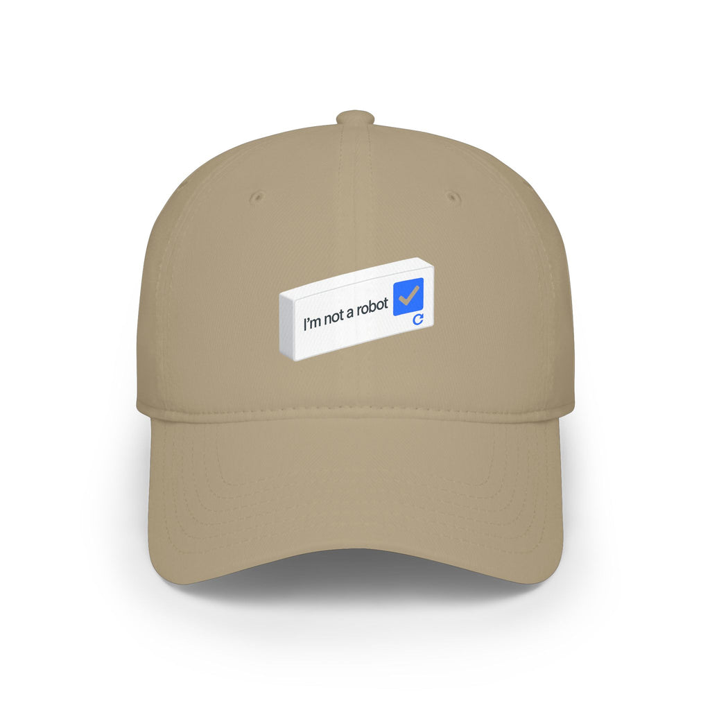 I'm Not a Robot checkbox cap | Low Profile Baseball Cap - Mutantur Labs LLC
