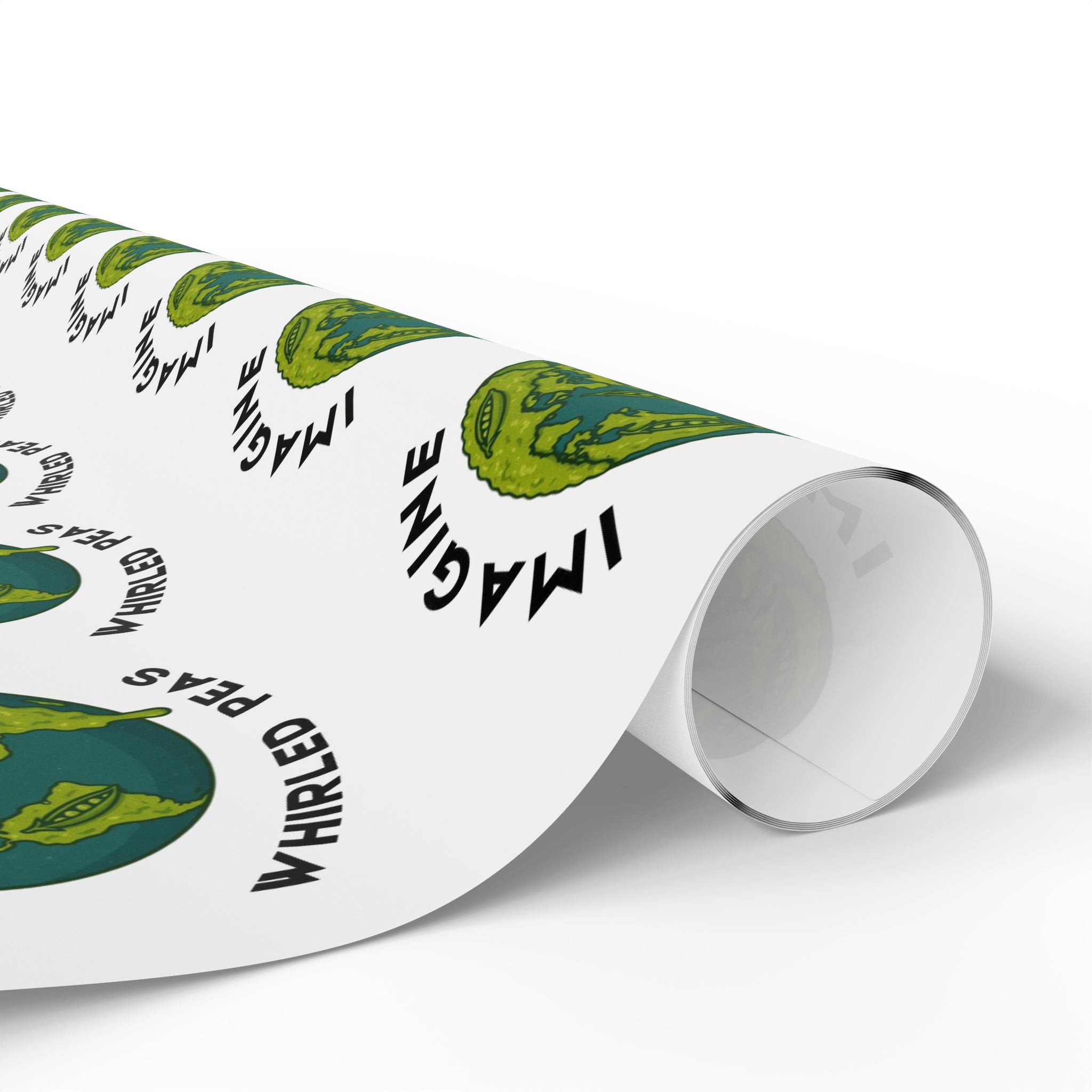 Imagine Whirled Peas Wrapping Paper | Earth Illustration - Mutantur Labs LLC