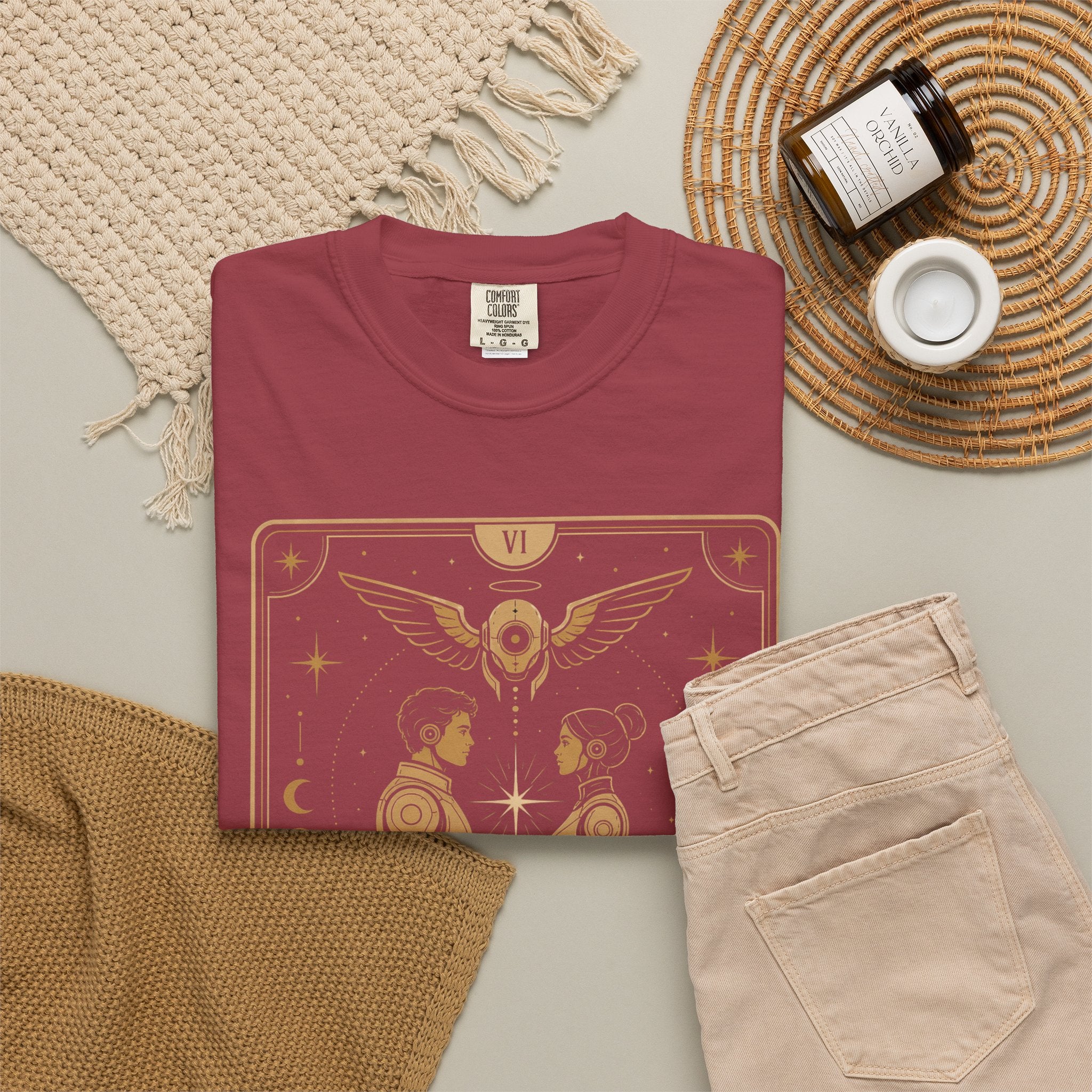 The Lovers Tarot T-Shirt — Future Arcana Comfort Colors Graphic Tee