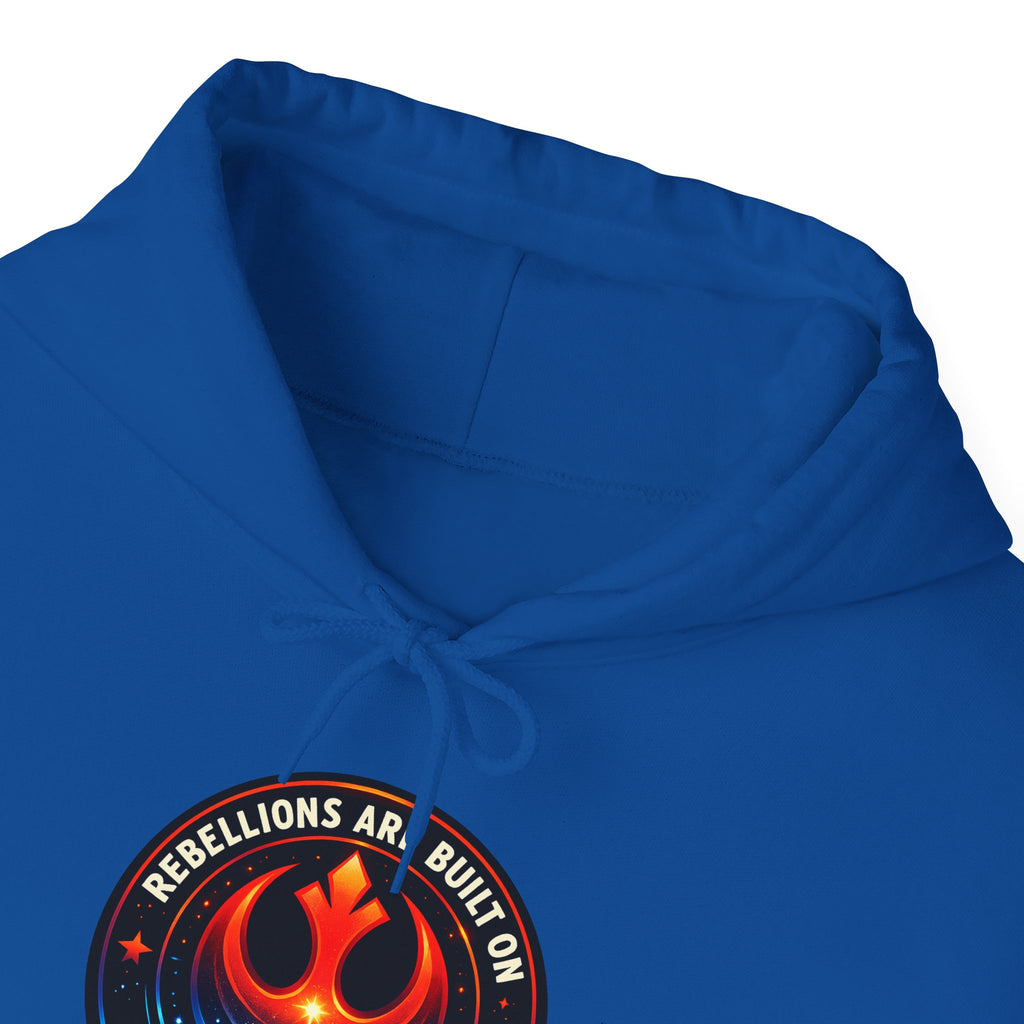 Rebellions are Built on Hope Rebel Emblem Hoodie - Mutantur Labs LLC