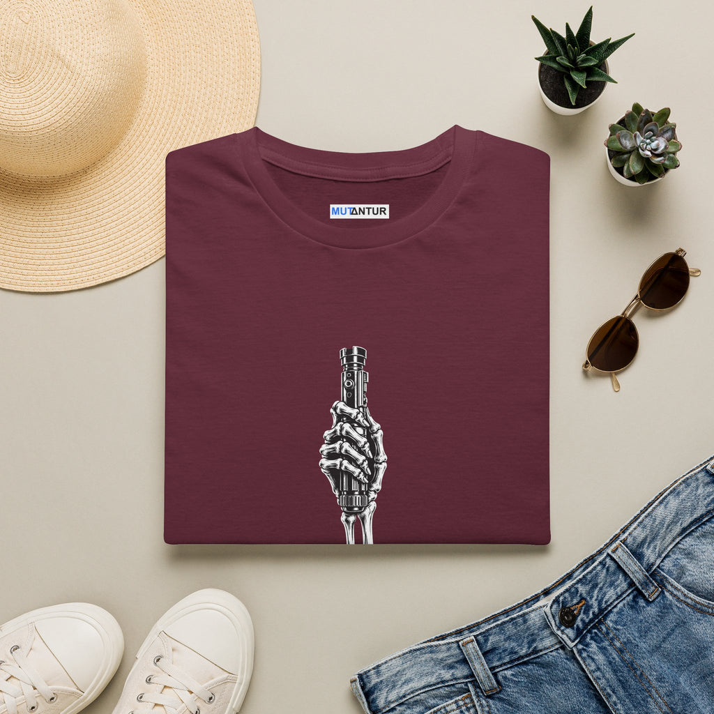 “Jedis Never Die” Gothic skeleton hand Halloween Graphic Tee