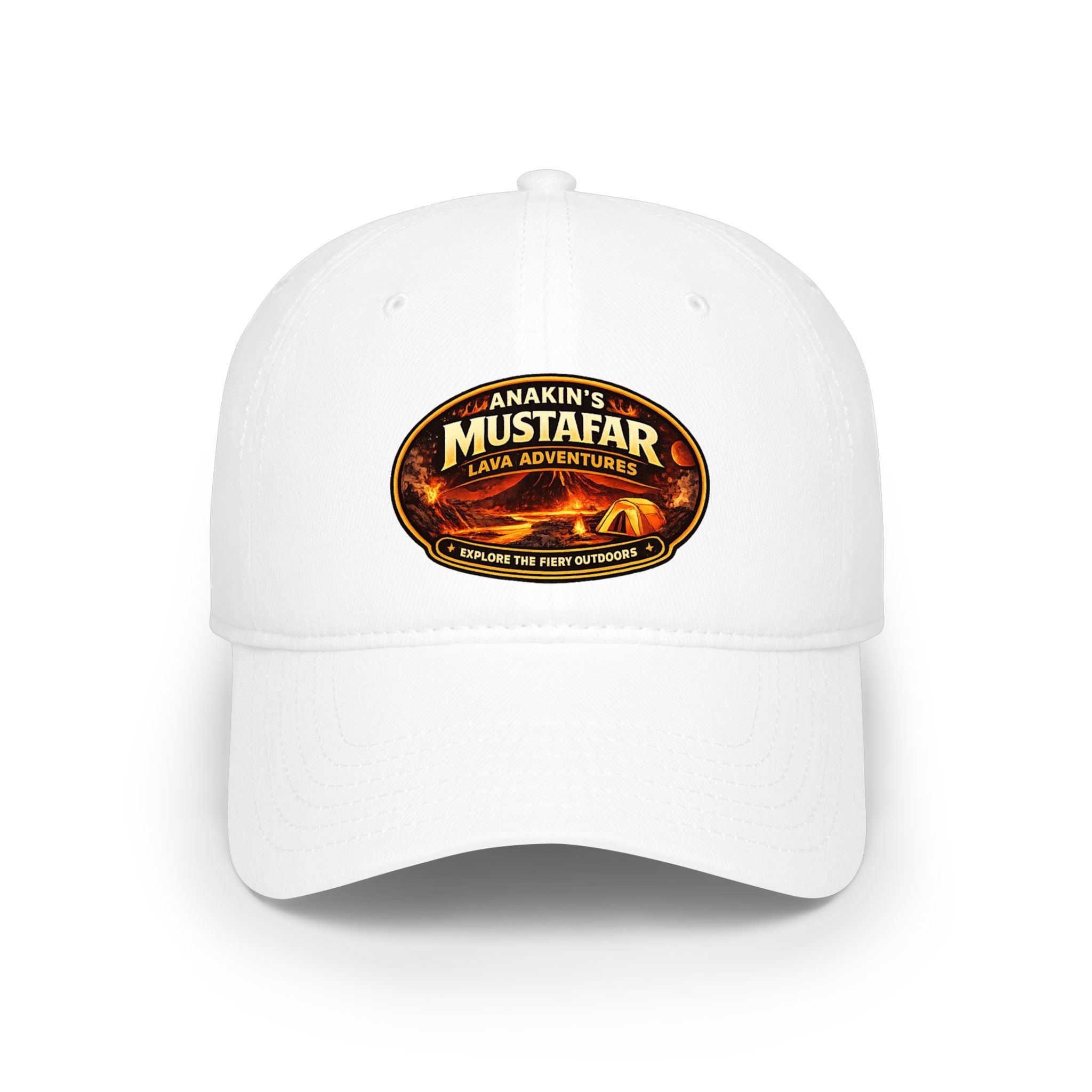 Anakin's Mustafar Lava Adventure Dad Cap — Vintage National Park Patch Baseball Hat