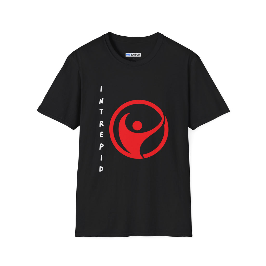 Intrepid Red Human Emblem T-Shirt | Empowerment Graphic Tee - Mutantur Labs LLC