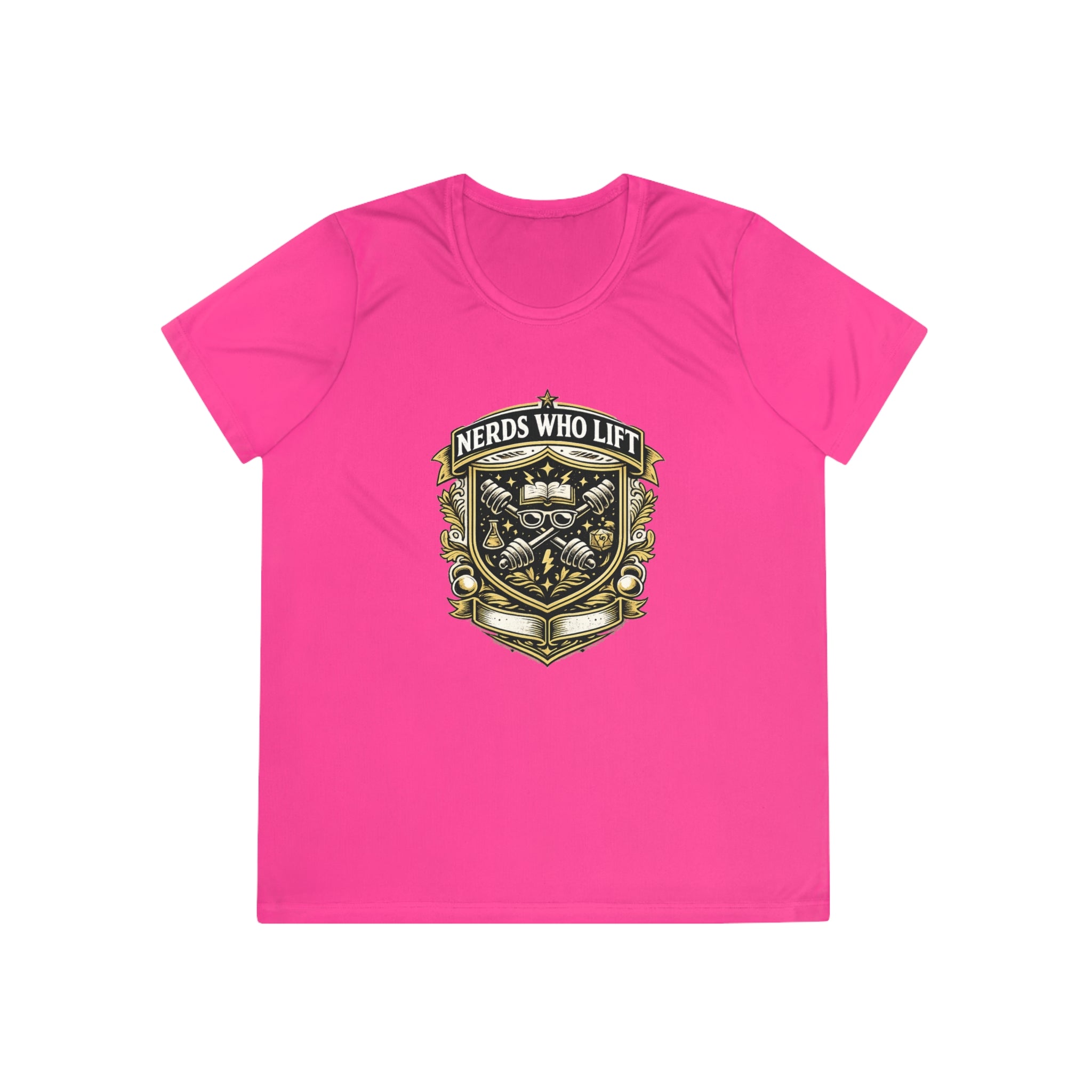 Nerds Who Lift Women’s Moisture Wicking Tee – Lightweight Fitness Nerd Performance Shirt - Mutantur Labs LLC