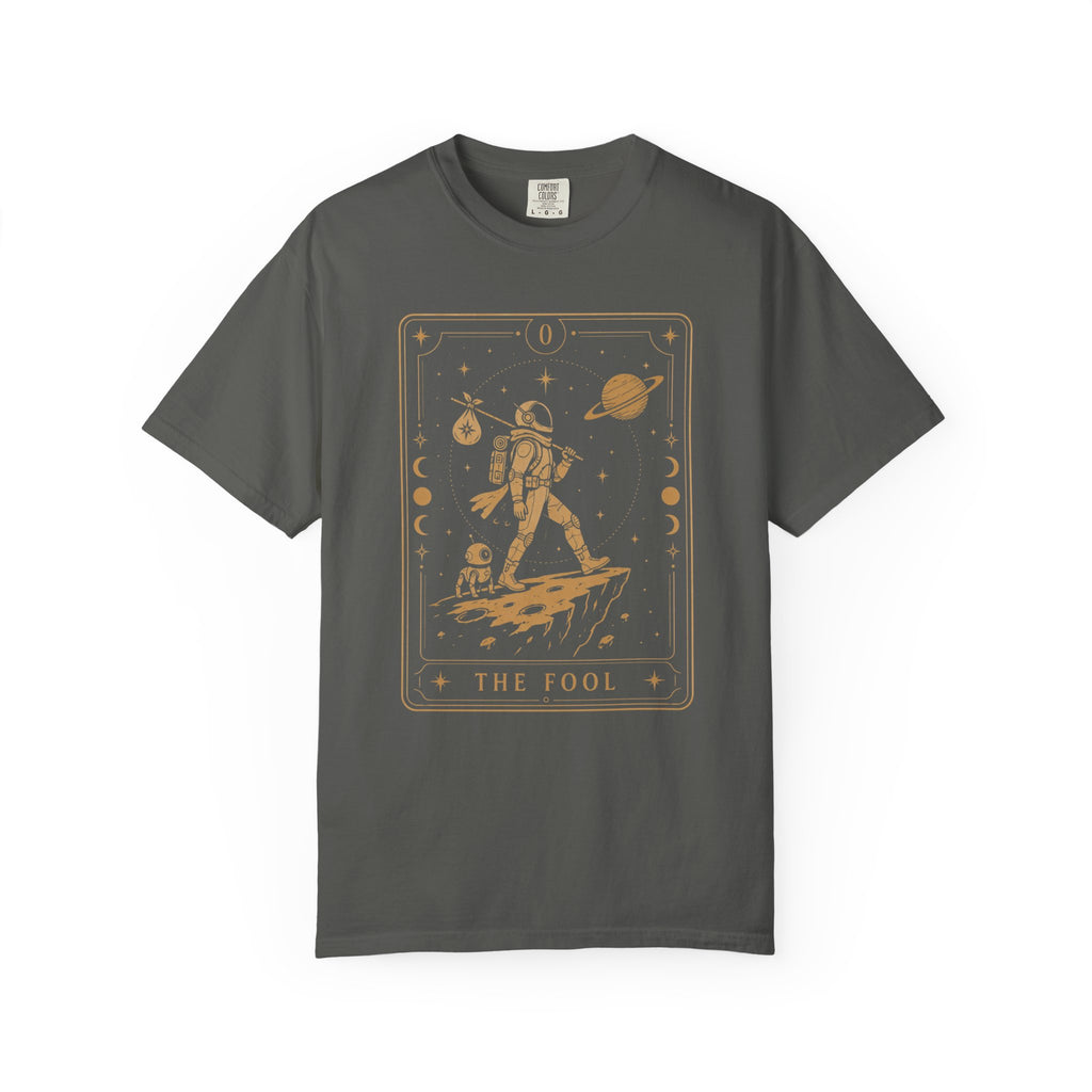 The Fool Tarot T-Shirt — Celestial Astronaut Comfort Colors Tee