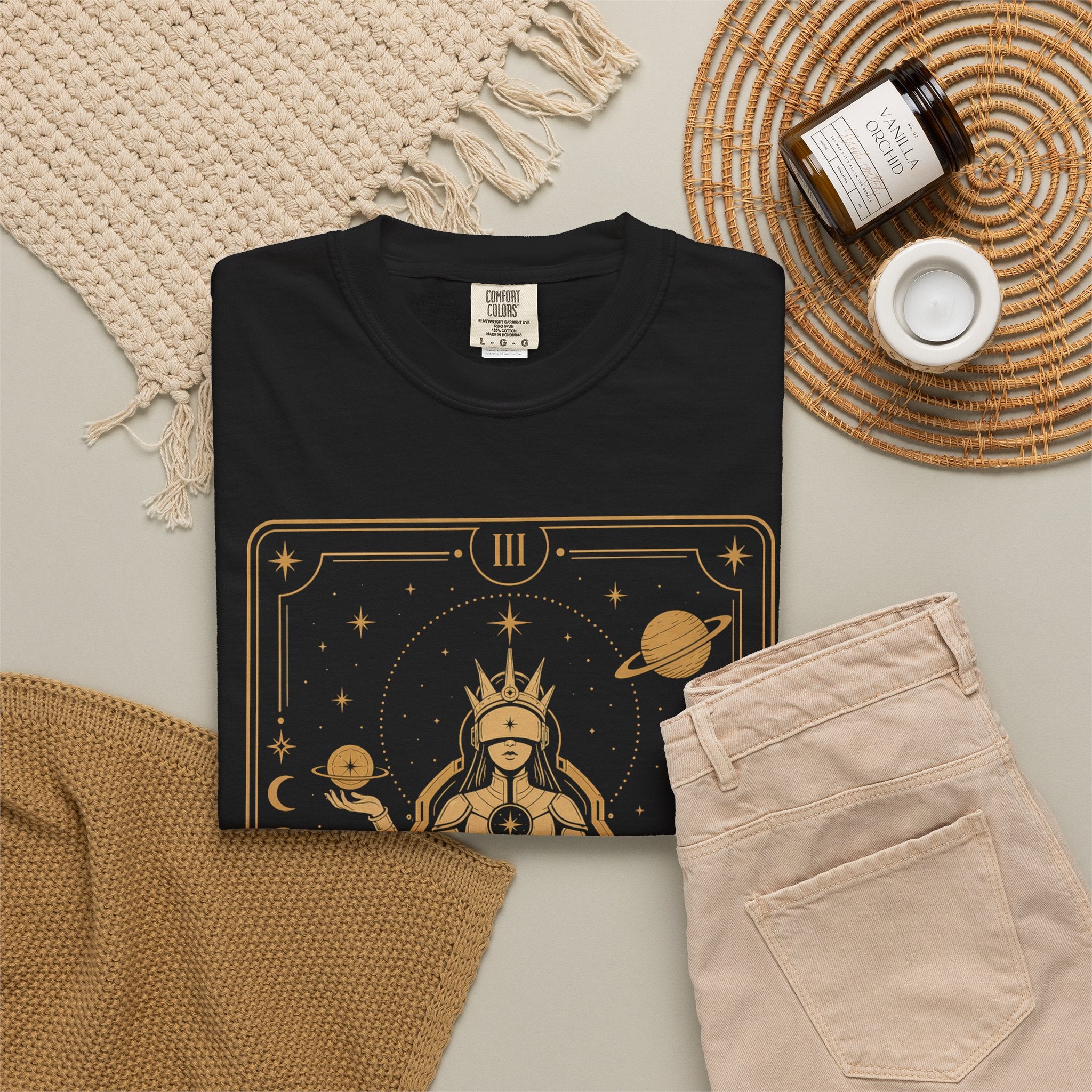 The Empress Tarot T-Shirt — Future Arcana Comfort Colors Graphic Tee