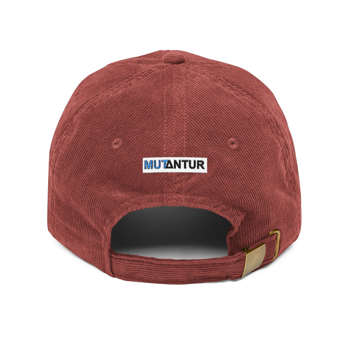Chaotic Good embroidered corduroy hat, RPG nerd cap, alternate angle