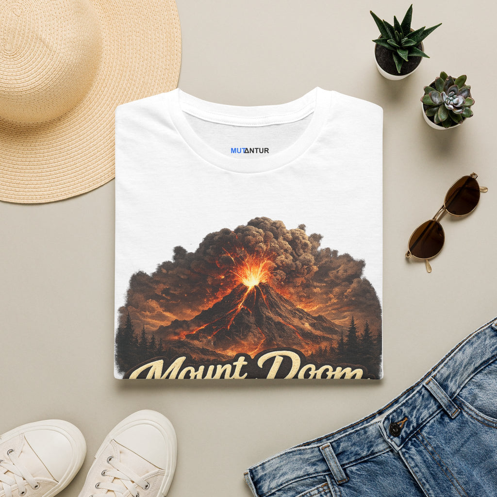 Mount Doom National Park T-Shirt — Volcanic Eruption Graphic Tee