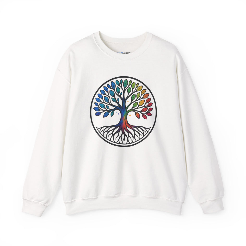Rainbow Tree of Life Graphic Crewneck sweatshirt - Mutantur Labs LLC