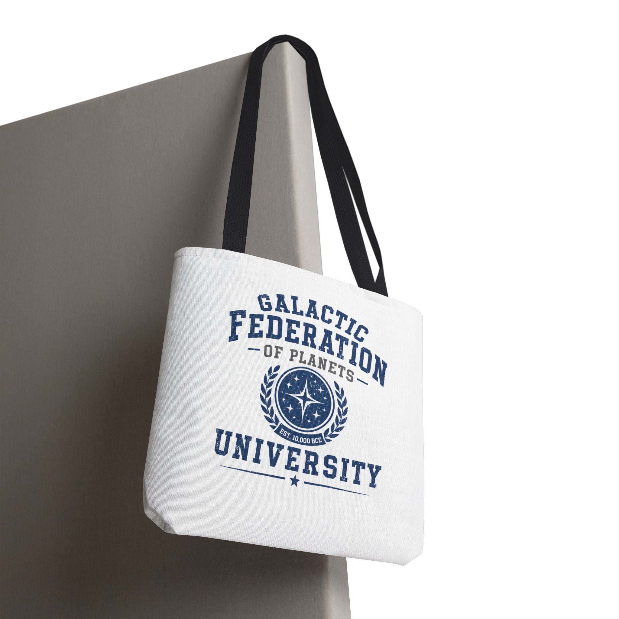 Galactic Federation University Tote Bag — Sci‑Fi College Logo Tote - Mutantur Labs LLC