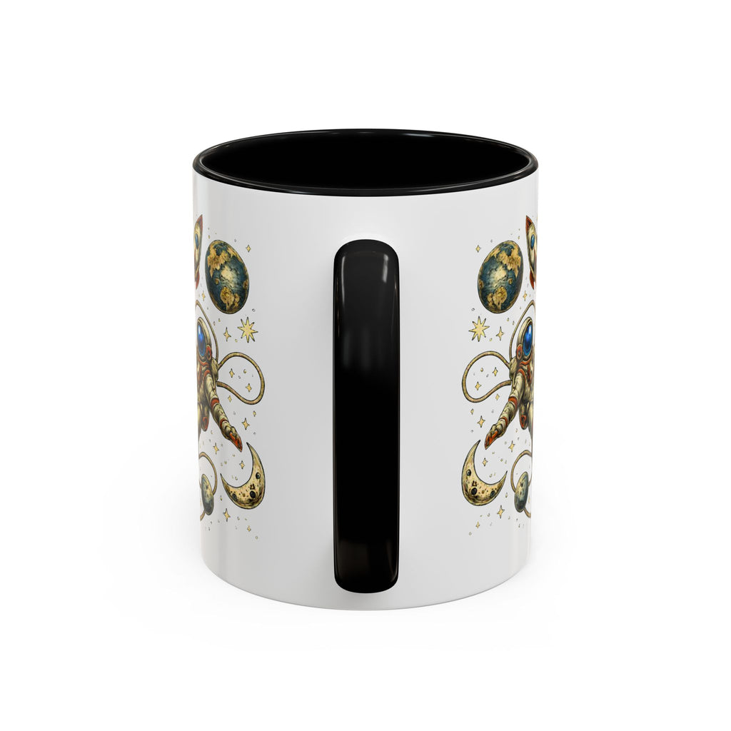 Astronaut in Space Coffee Mug | Rocket Planets Solar System - Mutantur Labs LLC