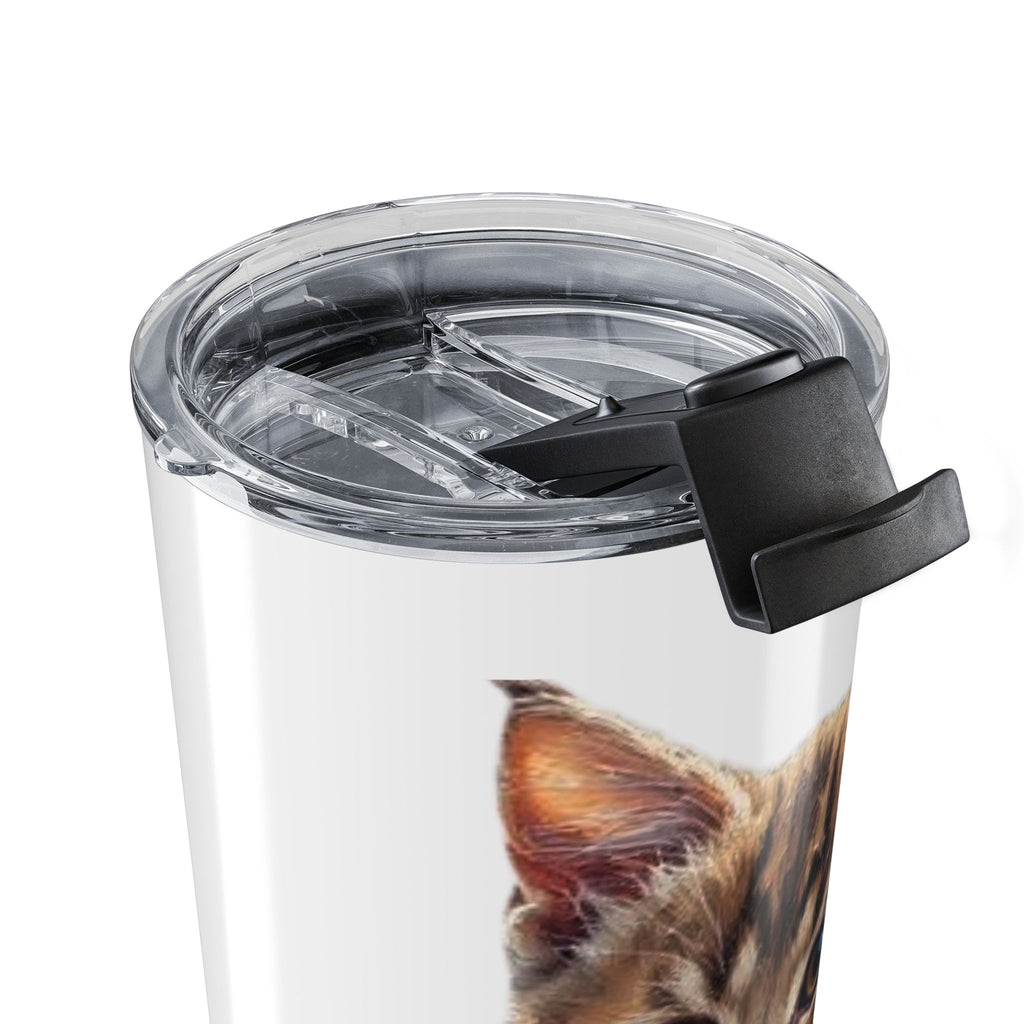 Space Cat Astronaut Tumbler — 20oz Stainless Steel Travel Cup - Mutantur Labs LLC