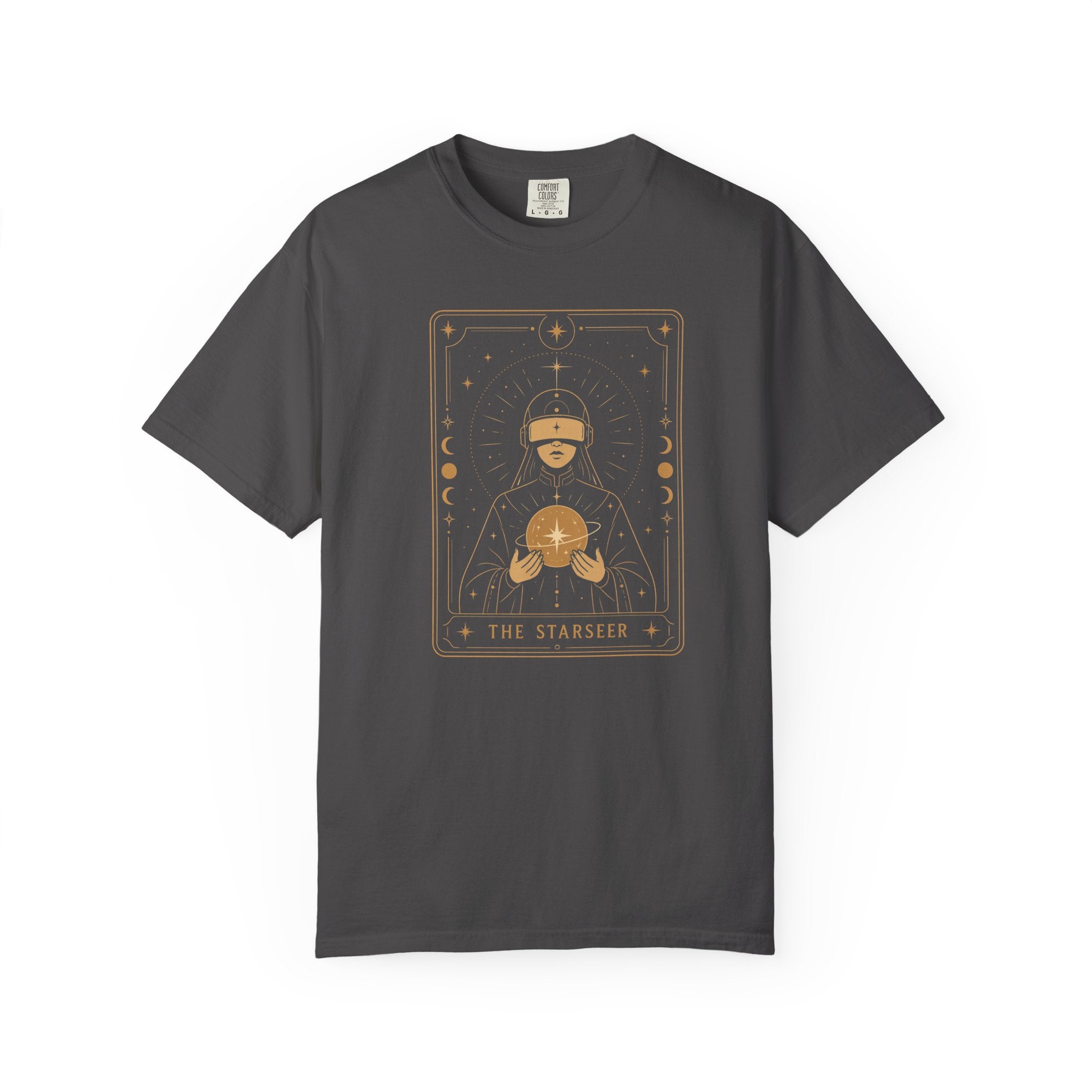 Star Seer Tarot Sci-Fi Graphic Tee – Futuristic T-Shirt Gift for Space Nerds - Mutantur Labs LLC