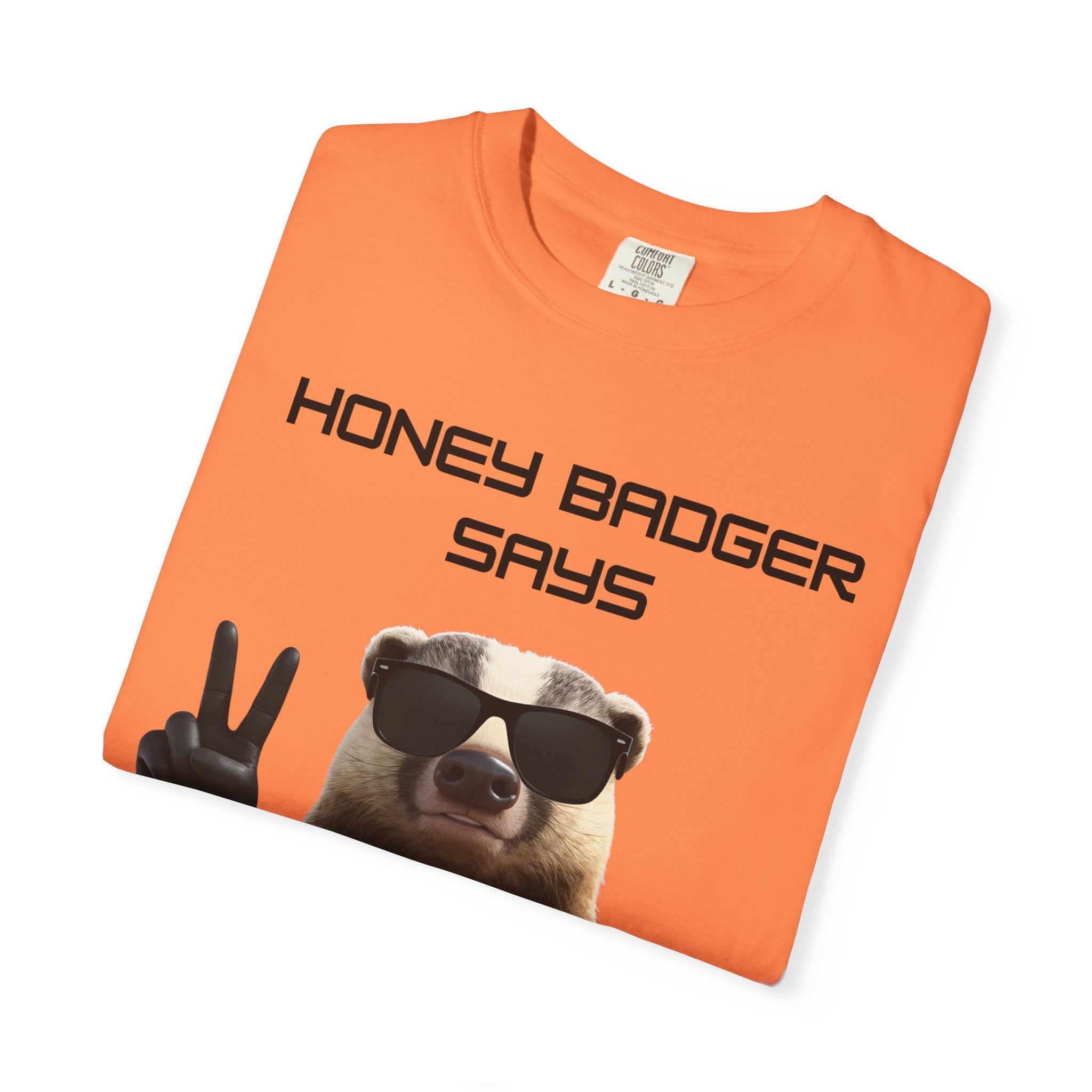 Honey Badger Refuses Dystopia T-Shirt — Funny Defiant Graphic Tee - Mutantur Labs LLC