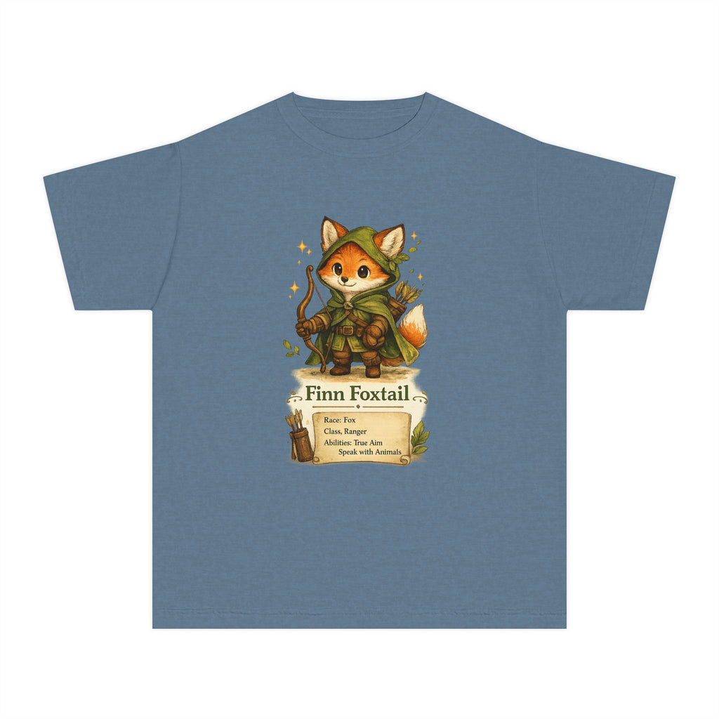 Finn Foxtail Kids Fox Ranger T-Shirt — Cute Fantasy Character Tee