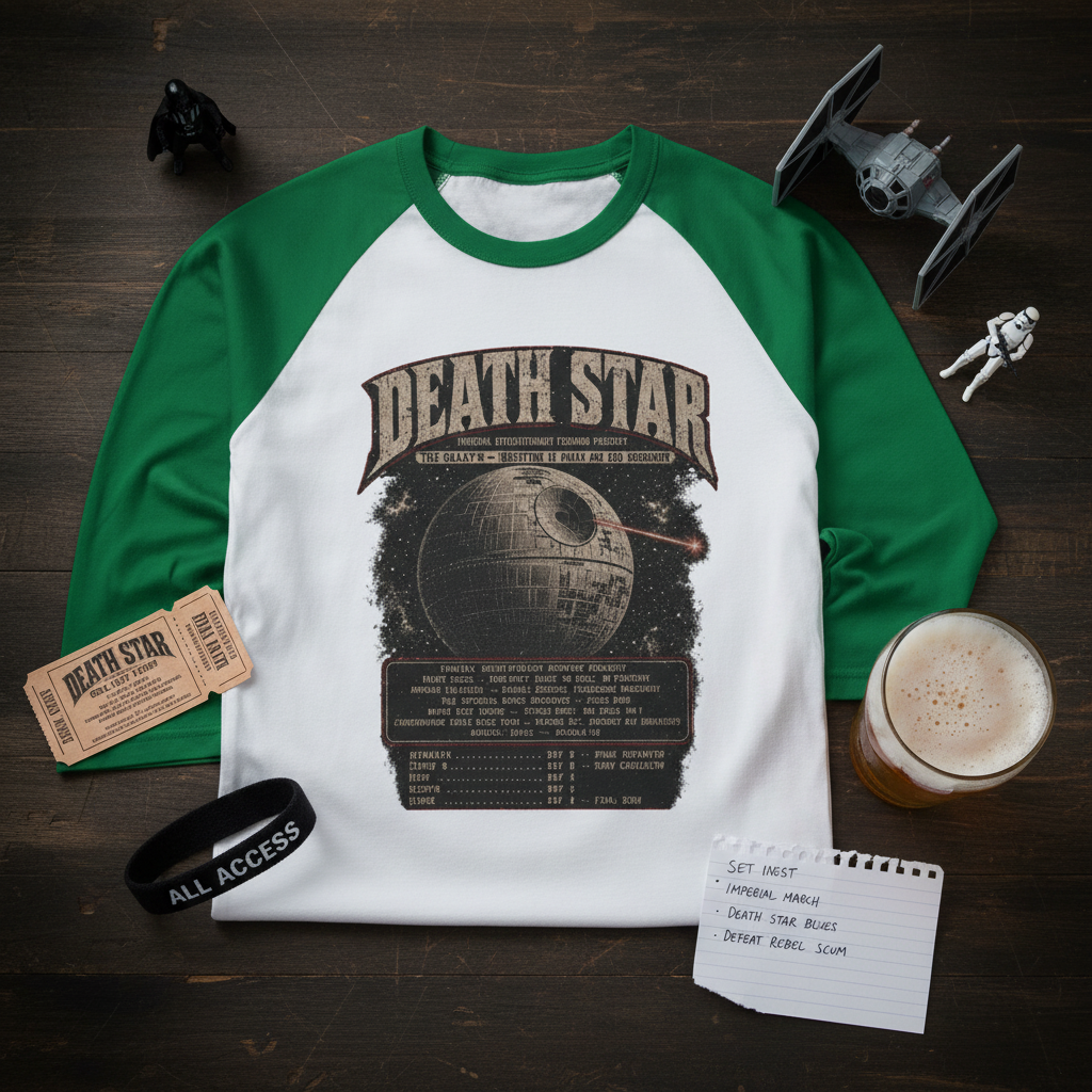 Death Star Galaxy Tour T-Shirt — Vintage Imperial Concert Graphic Tee