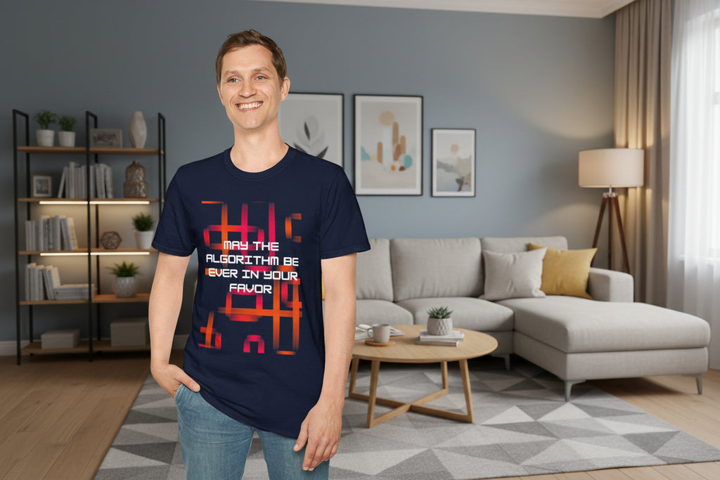 May the Algorithm Be Ever in Your Favor Tech Graphic Tee - Mutantur Labs LLC