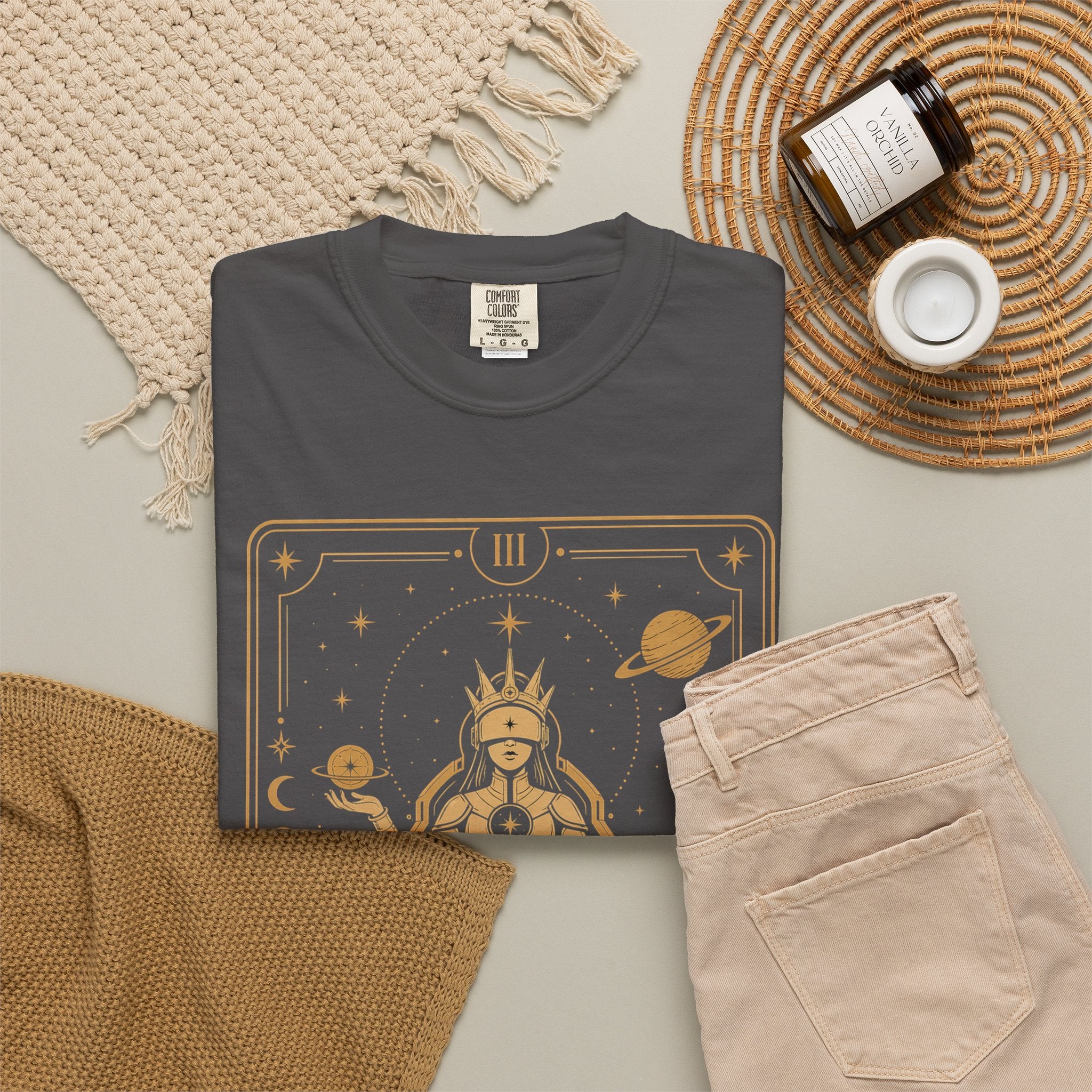 The Empress Tarot T-Shirt — Future Arcana Comfort Colors Graphic Tee
