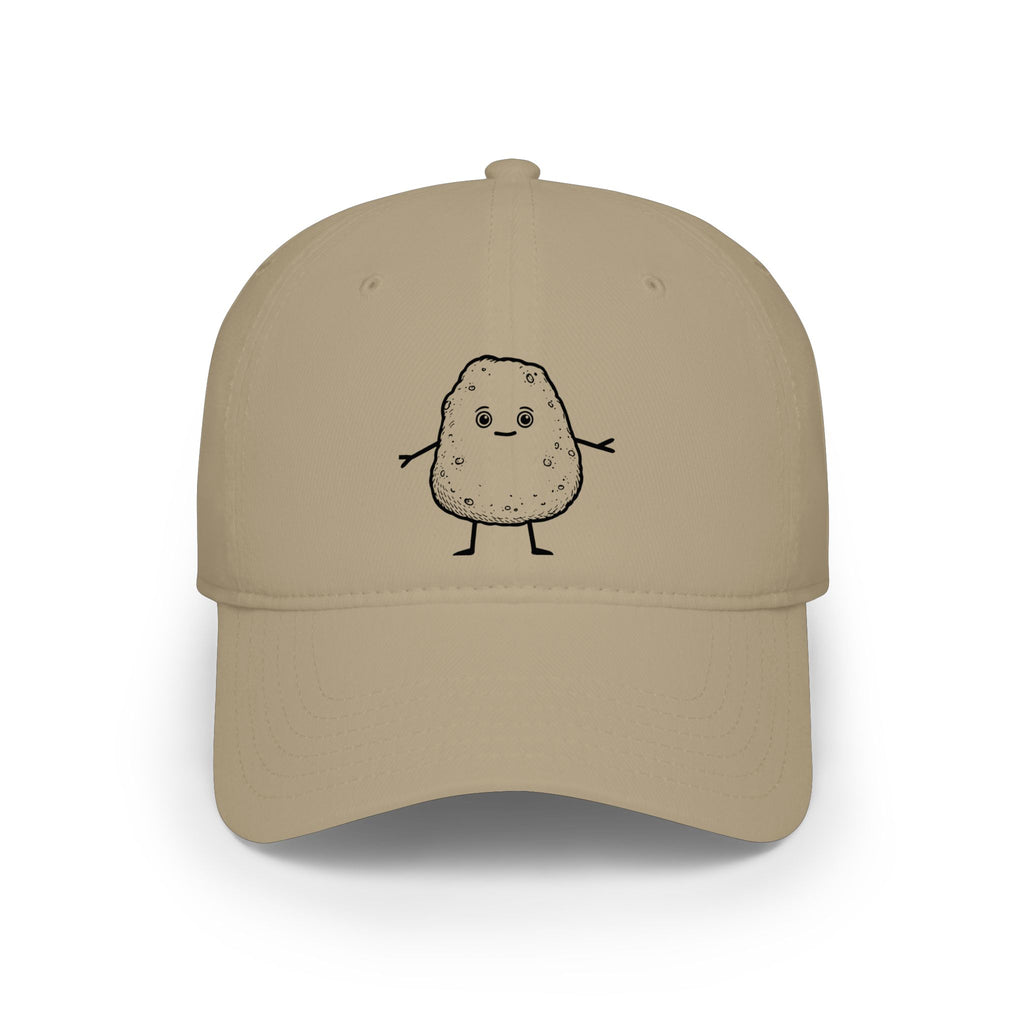Cute Potato Character Cap – Red Low Profile Baseball Hat - Mutantur Labs LLC