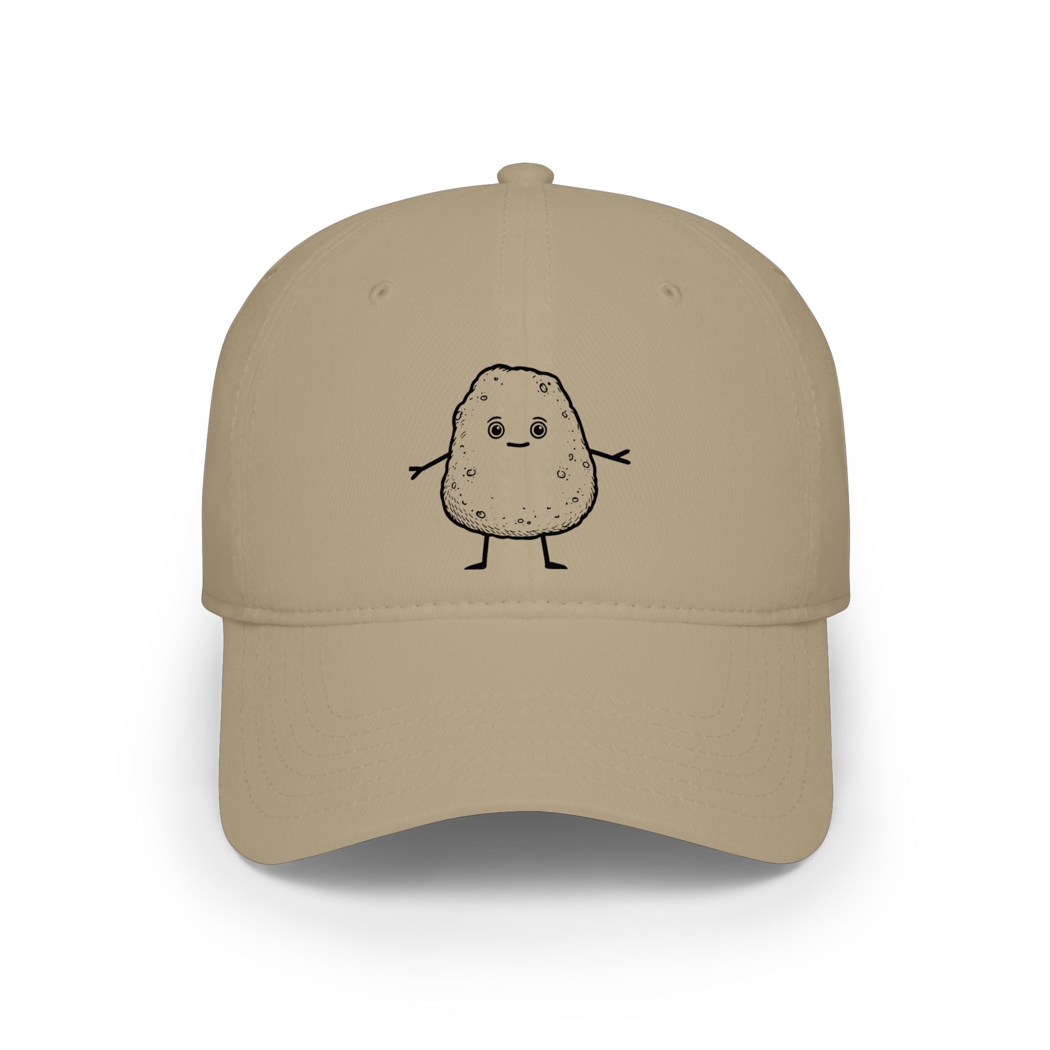 Cute Potato Character Cap – Red Low Profile Baseball Hat - Mutantur Labs LLC