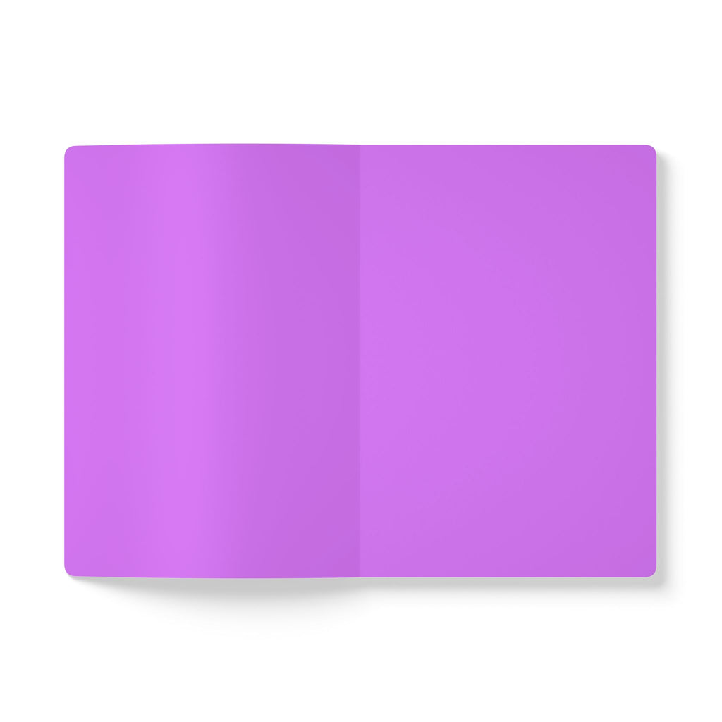 Dragon & Ivy Softcover Journal — Hand-Drawn Sleeping Dragon Illustration - Lilac