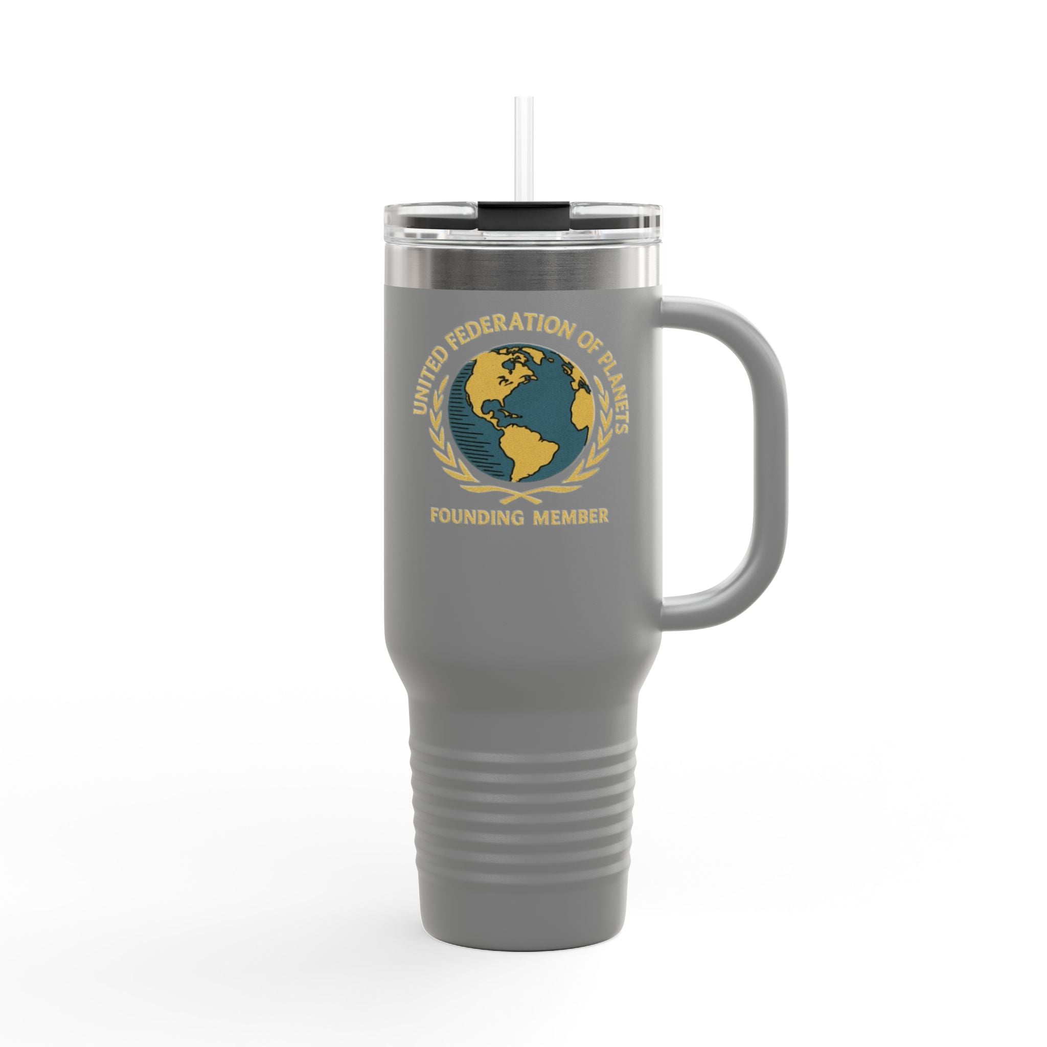 40oz Insulated Travel Mug — 'United Federation of Planets' Founding Member Travel Tumbler