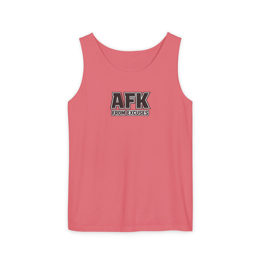 AFK From Excuses Tank Top — Funny Gamer Workout Comfort Colors Tank