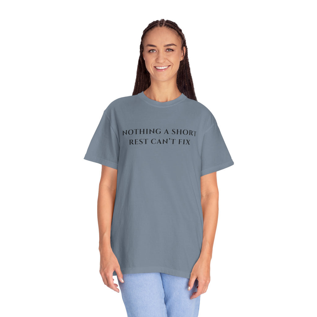 Nothing a Short Rest Can't Fix funny D and D Comfort Colors tee - Mutantur Labs LLC