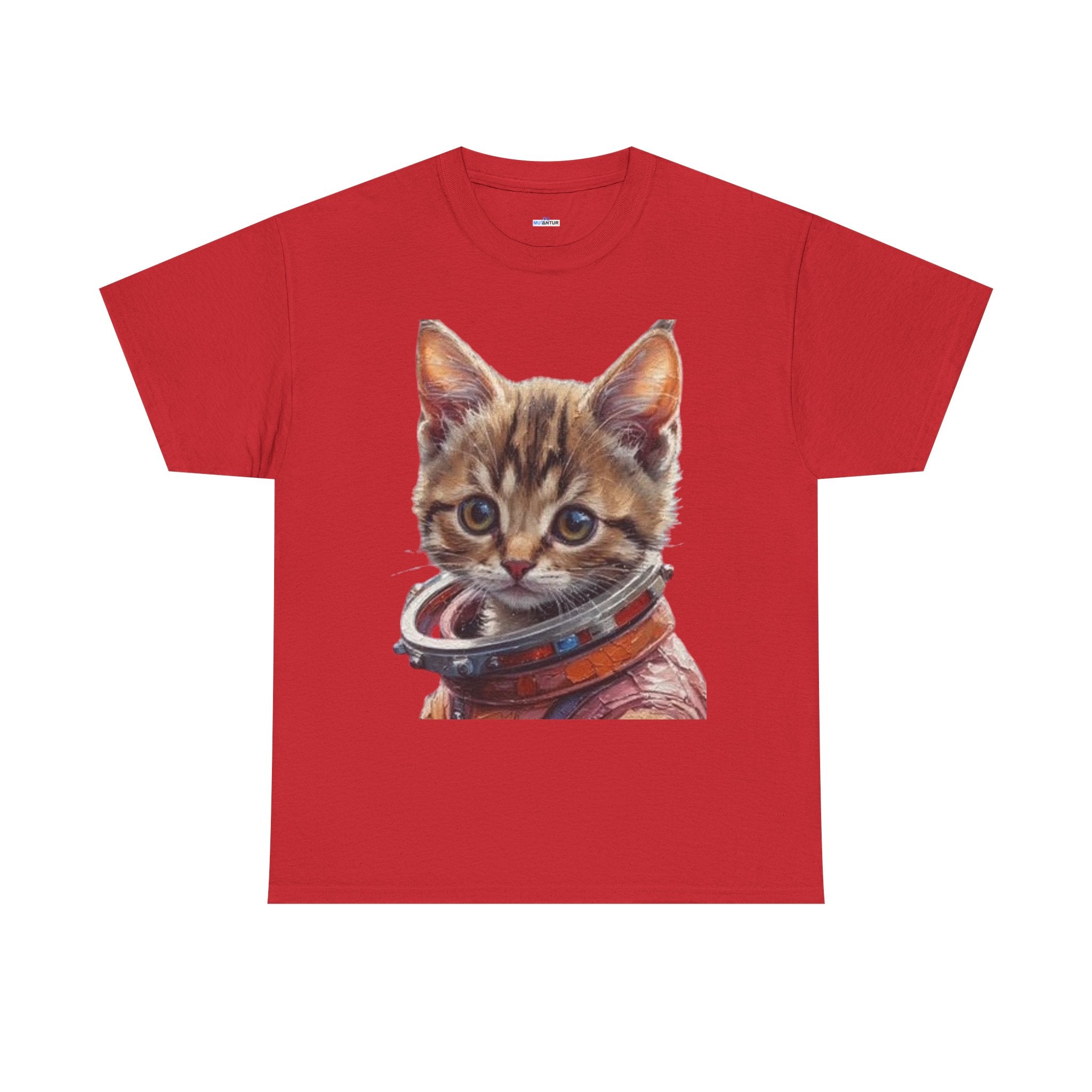 Astronaut Kitty Unisex Heavy Cotton Tee - Mutantur Labs LLC